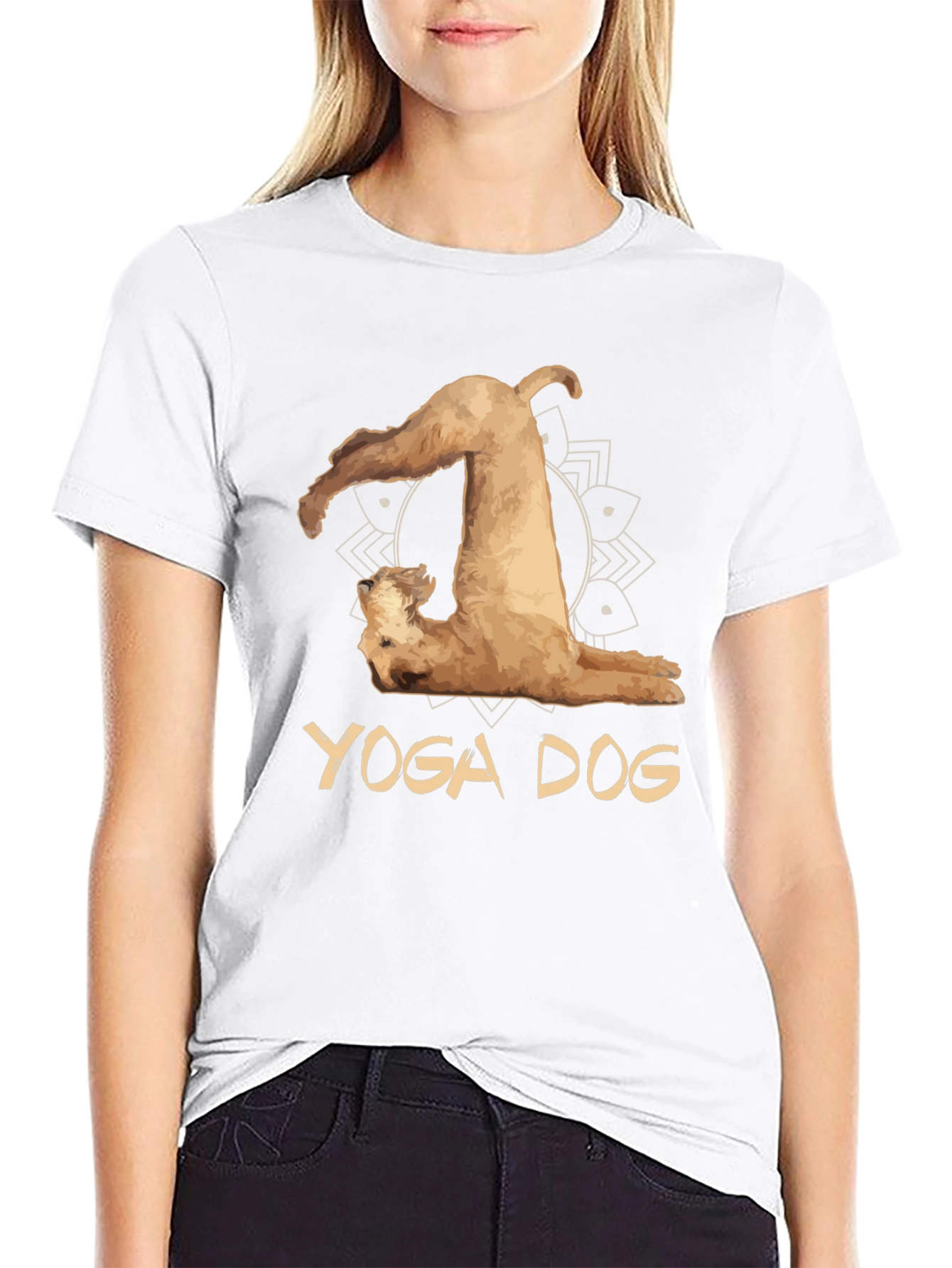 Yoga Dog Black T-Shirt - Mens Graphic Tee