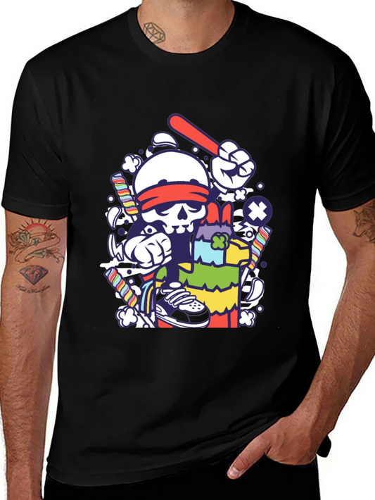 Skull Pinata T-Shirt - Mens Graphic Tee