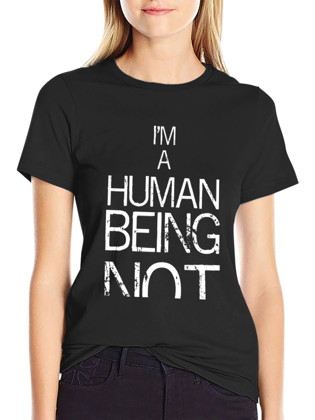 Im A Human Being Not Funny Graphic Tee