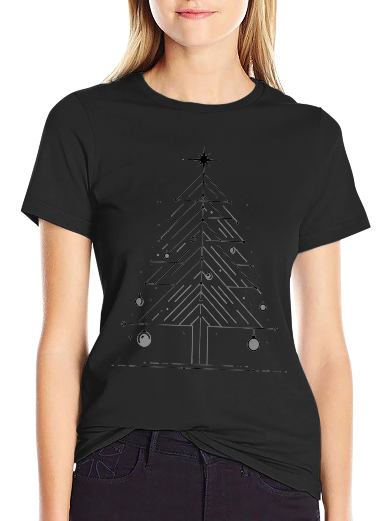 Minimalist Christmas Tree T-Shirt