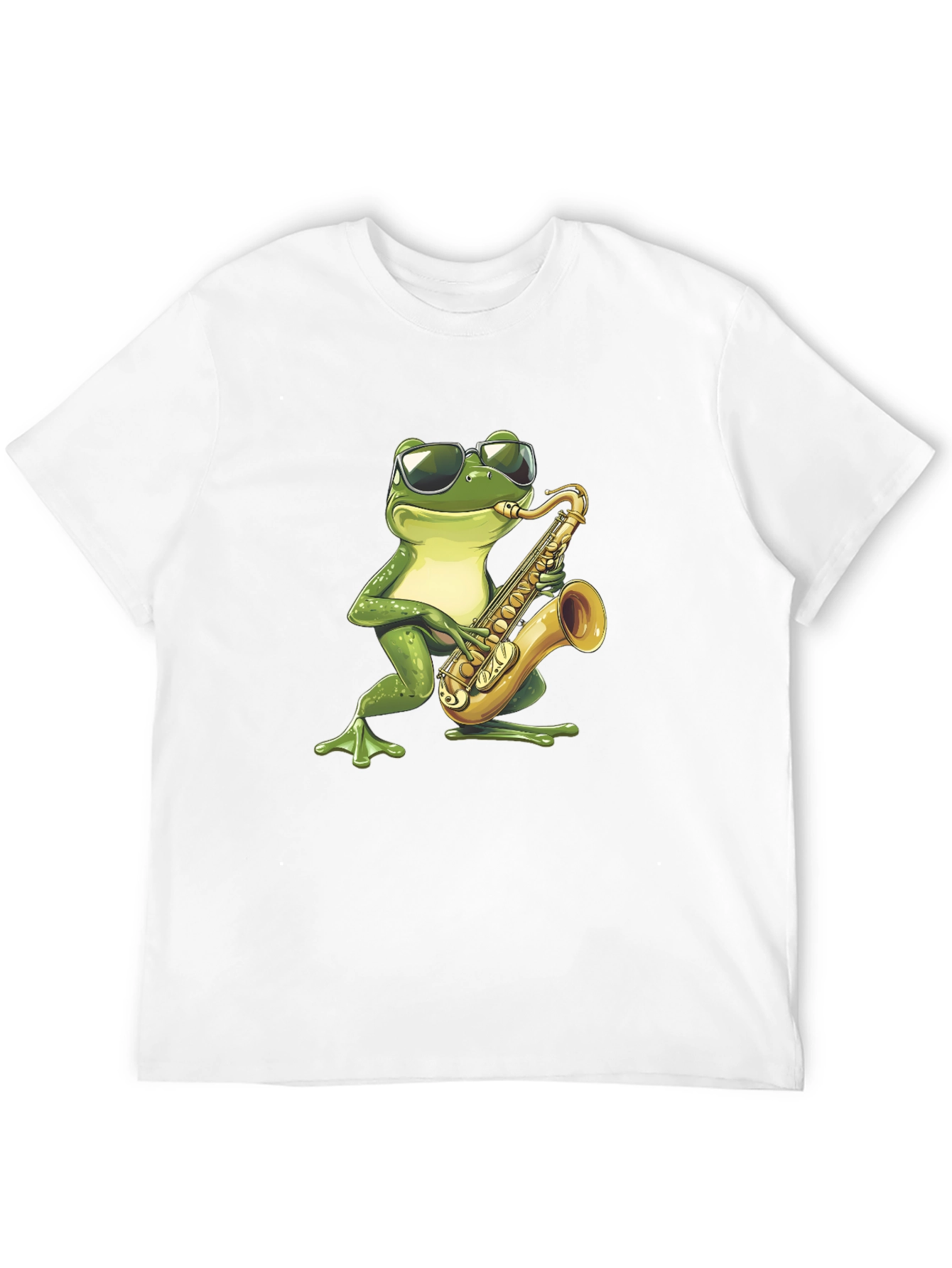 Frog Sax Player Graphic T-Shirt
