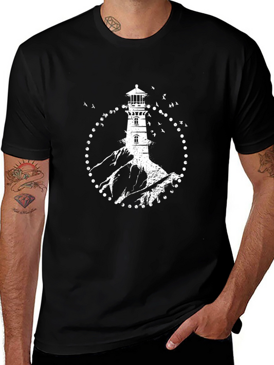 Lighthouse Graphic Tee - Black