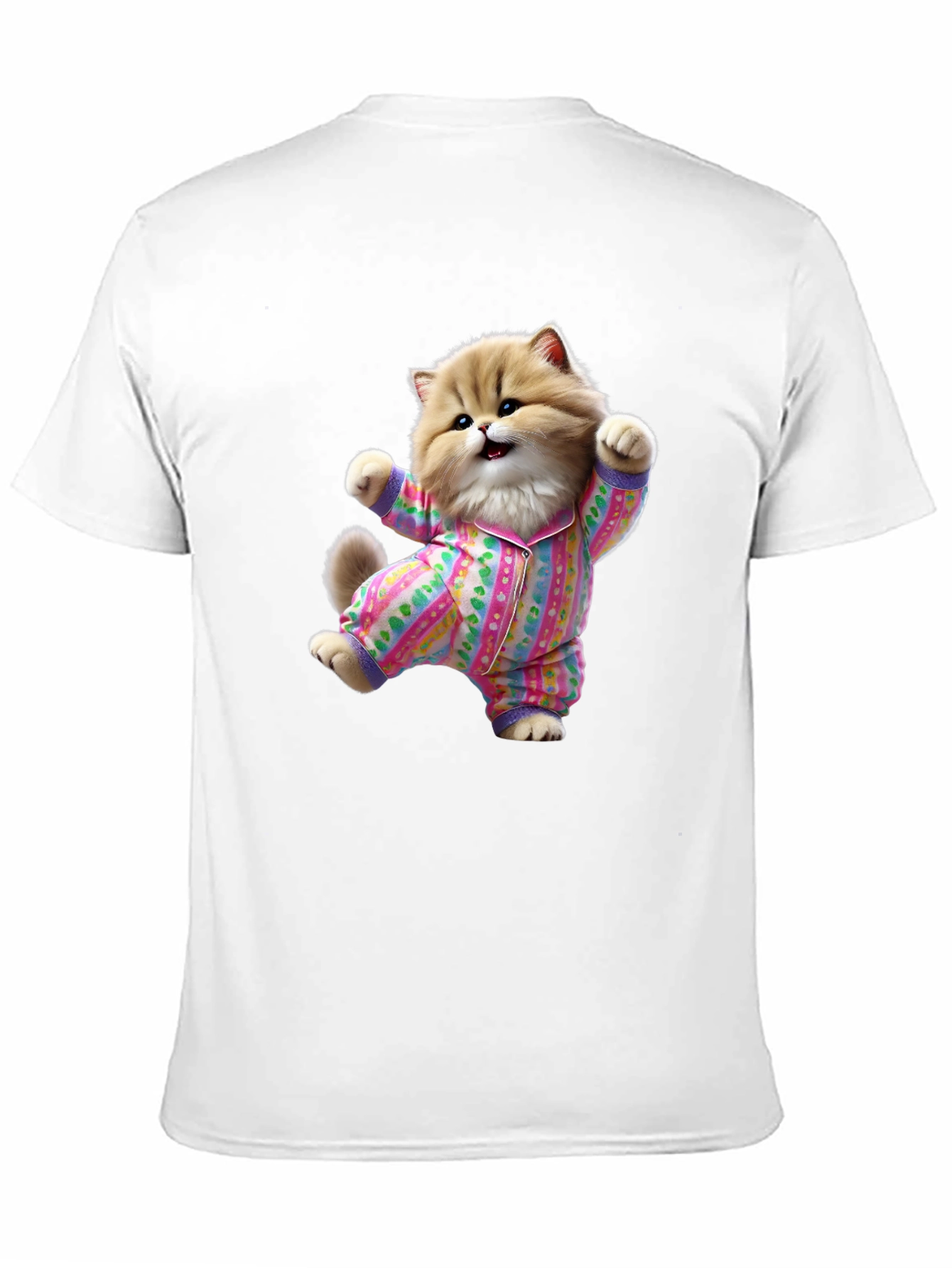Cute Cat Pajamas T-Shirt - Fun Novelty Tee