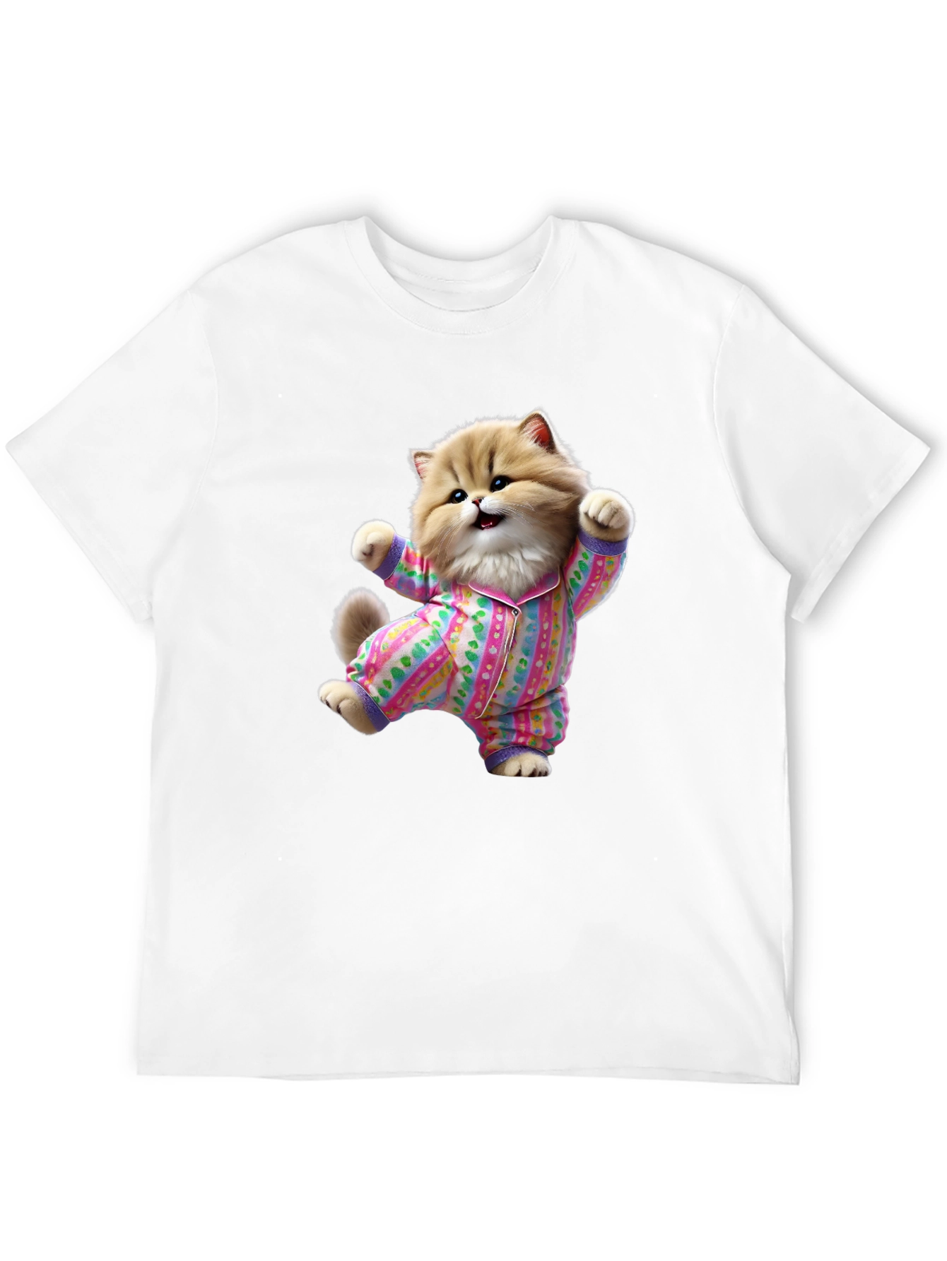 Cute Cat Pajamas T-Shirt - Fun Novelty Tee
