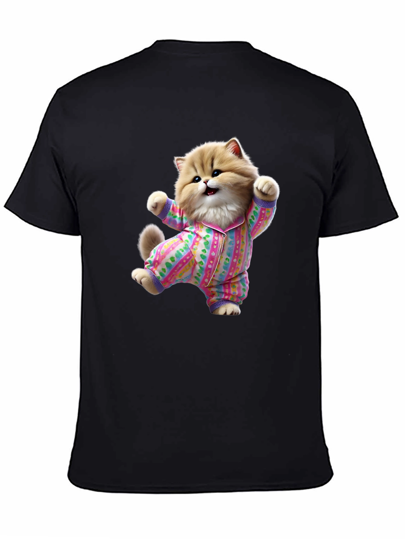 Cute Cat Pajamas T-Shirt - Fun Novelty Tee
