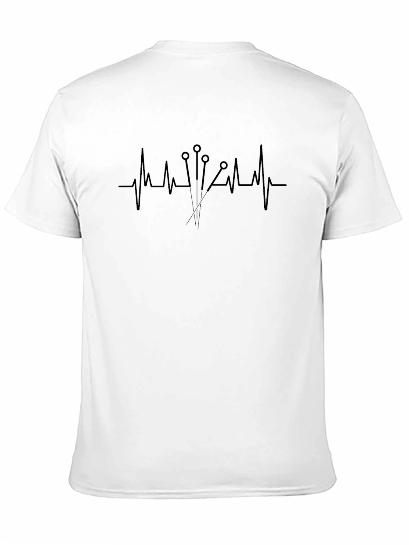 Heartbeat Acupuncture T-Shirt - Unisex Black Tee