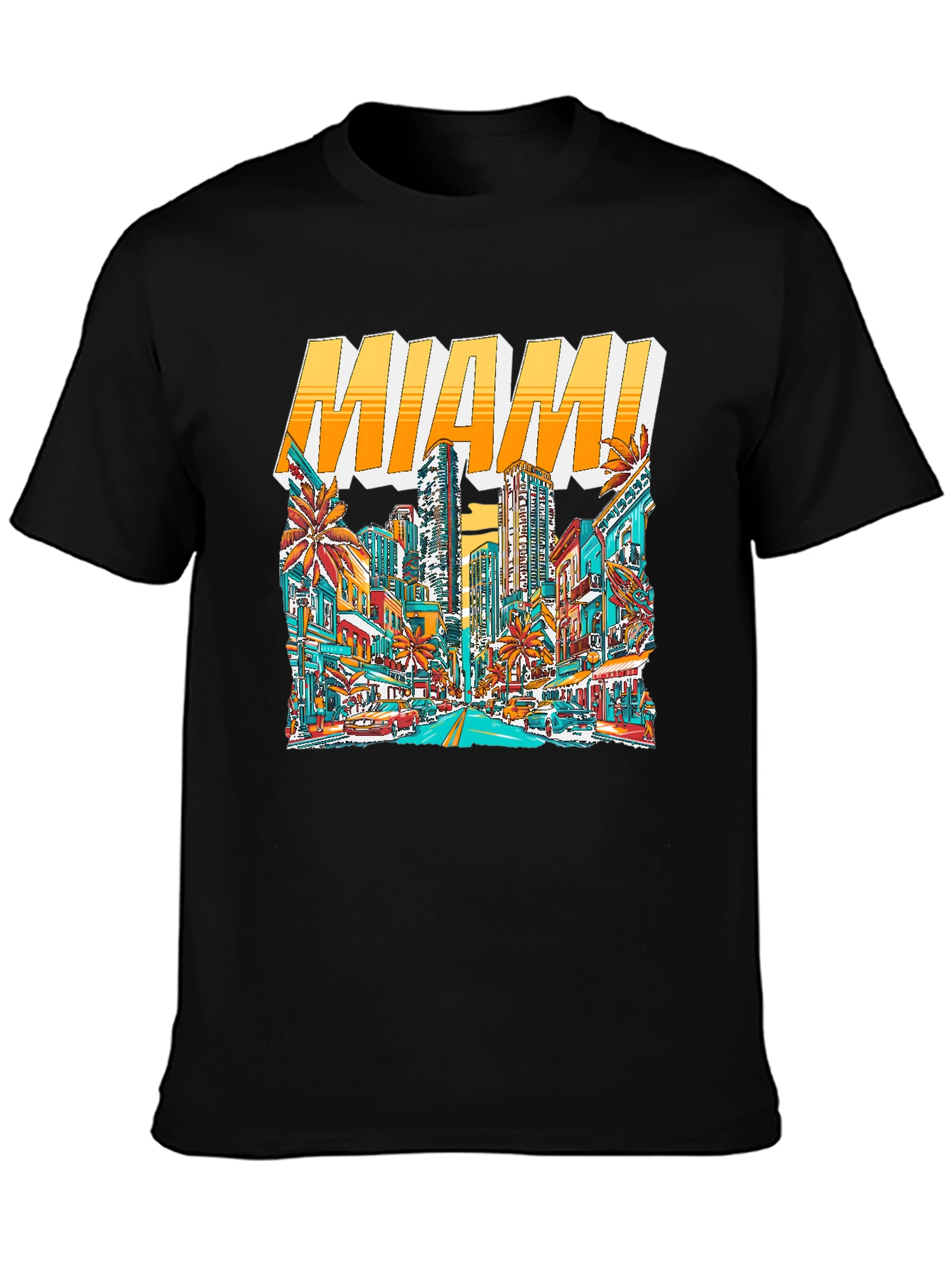 Miami Cityscape Graphic Tee