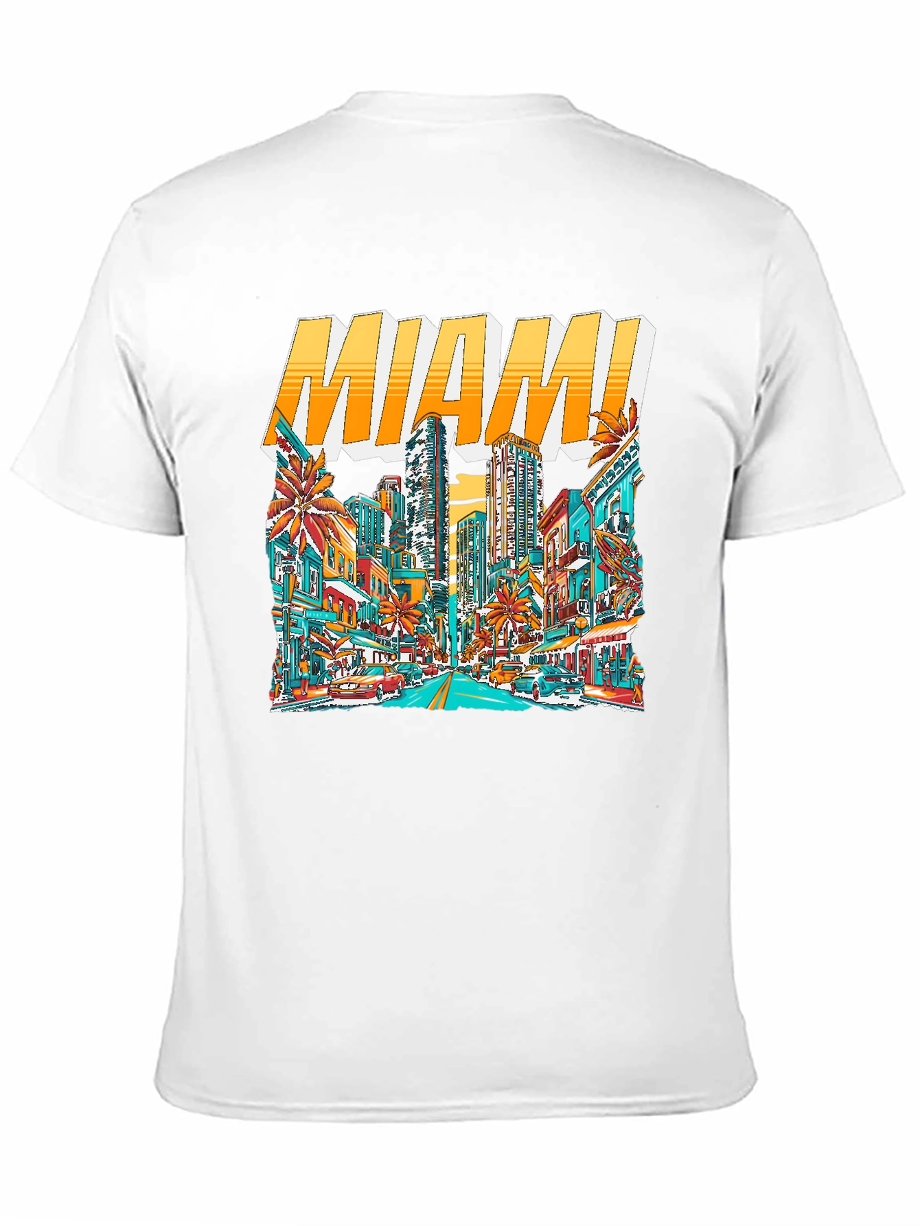 Miami Cityscape Graphic Tee