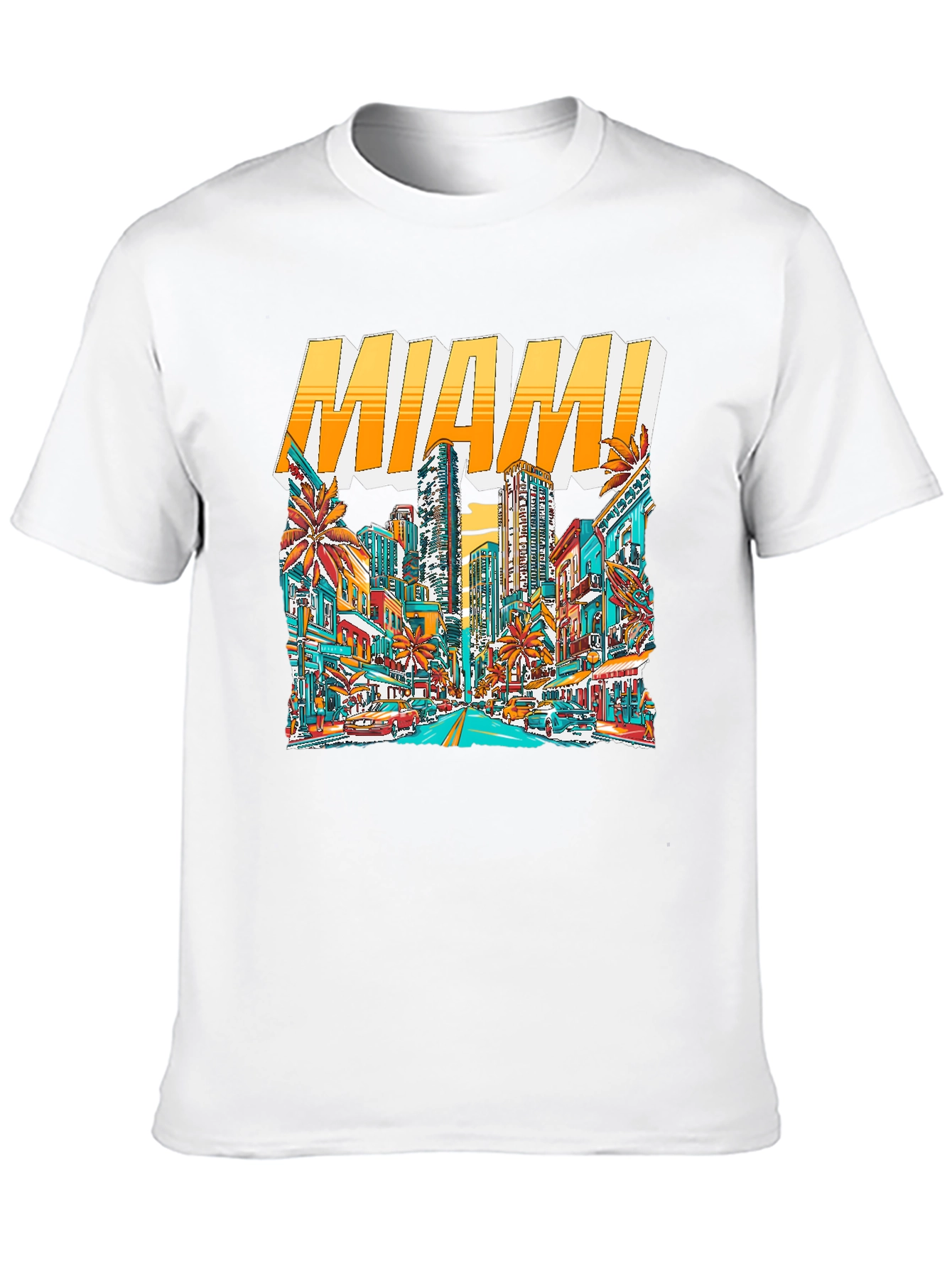 Miami Cityscape Graphic Tee