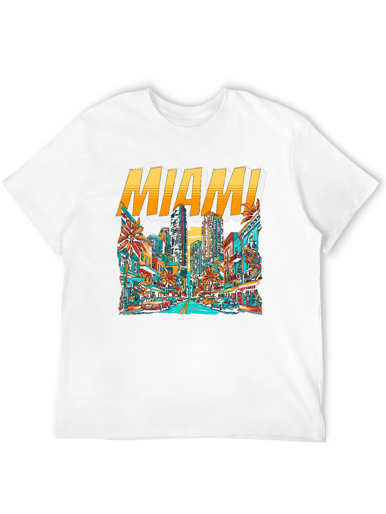 Miami Cityscape Graphic Tee