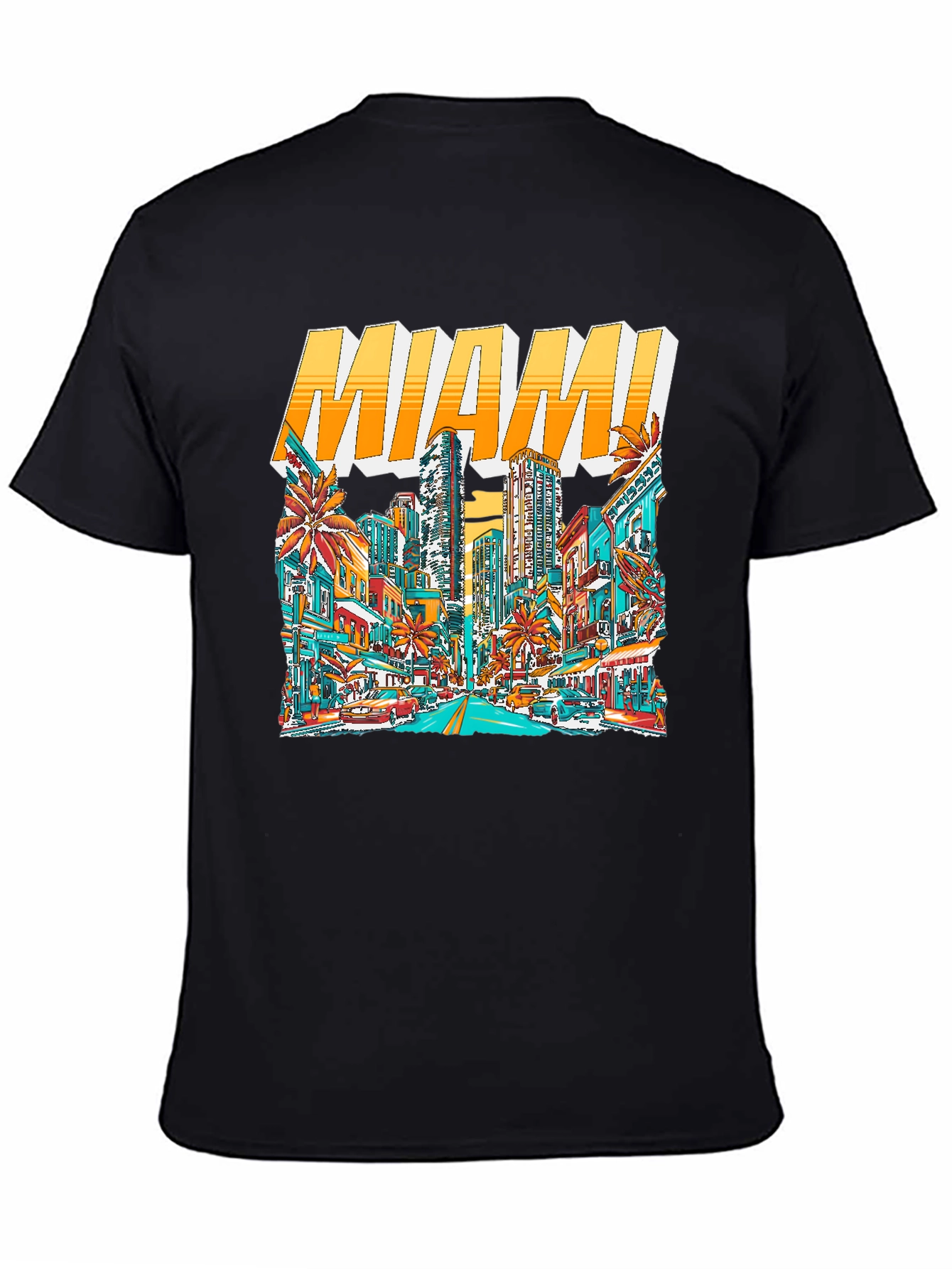 Miami Cityscape Graphic Tee