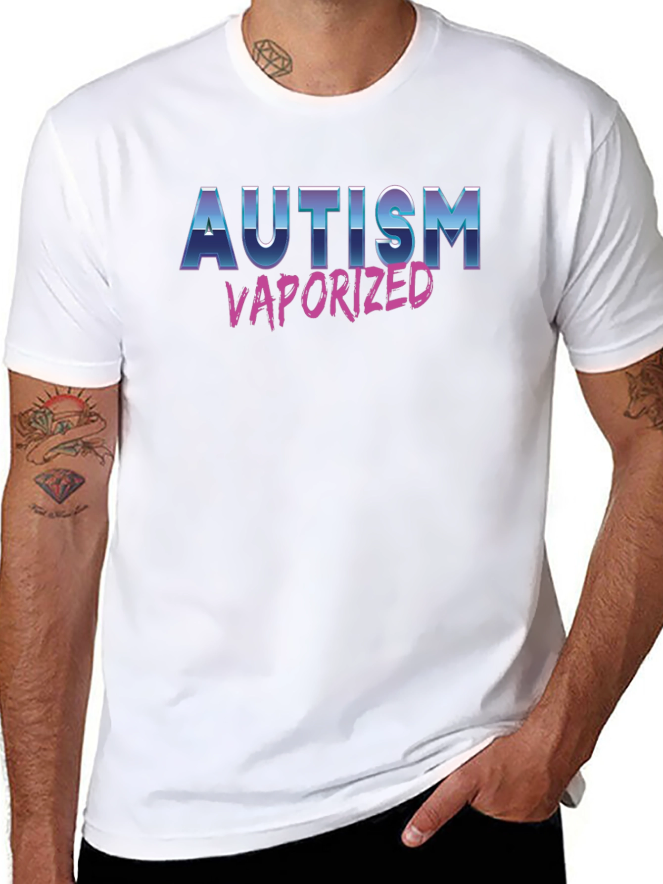 Autism Vaporized Graphic Tee - Statement T-Shirt