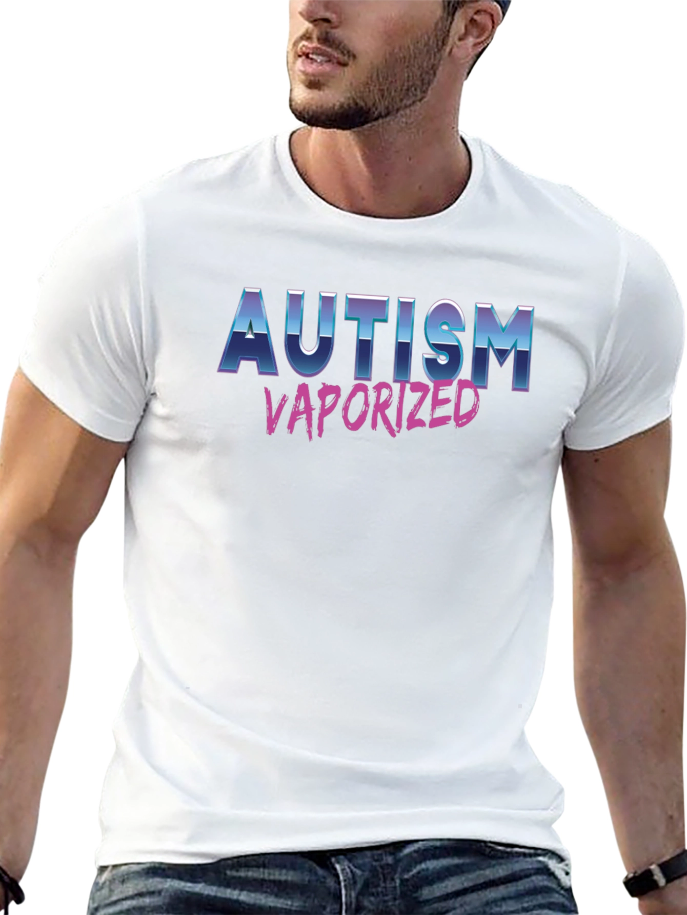 Autism Vaporized Graphic Tee - Statement T-Shirt