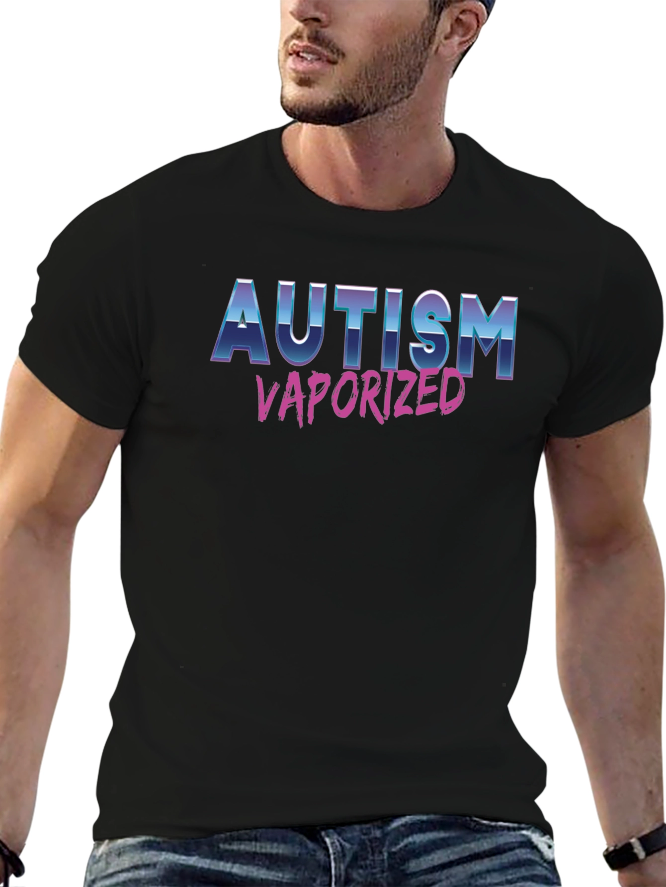 Autism Vaporized Graphic Tee - Statement T-Shirt