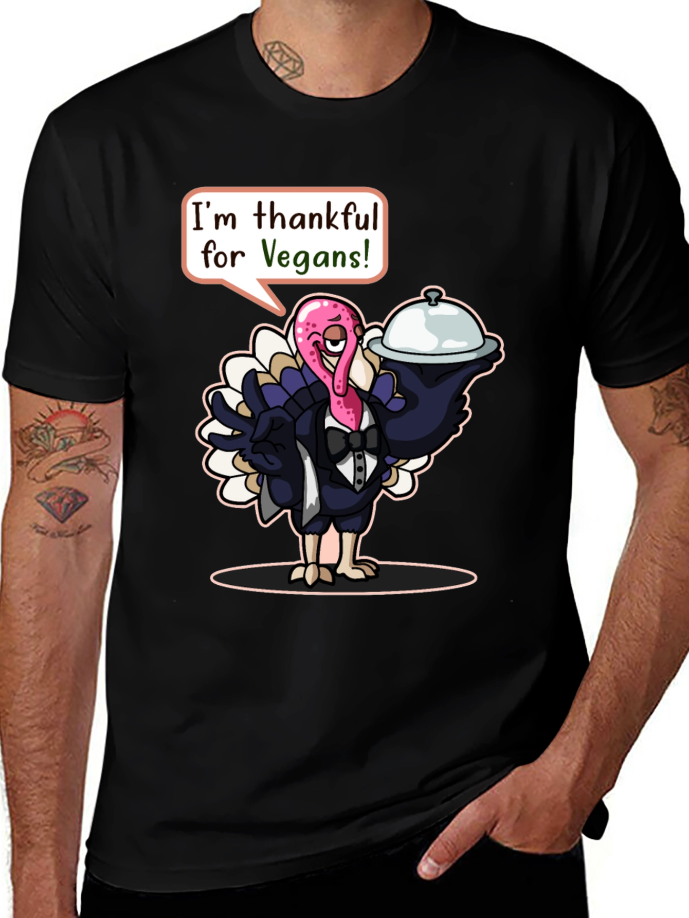Thankful Turkey Vegan T-Shirt