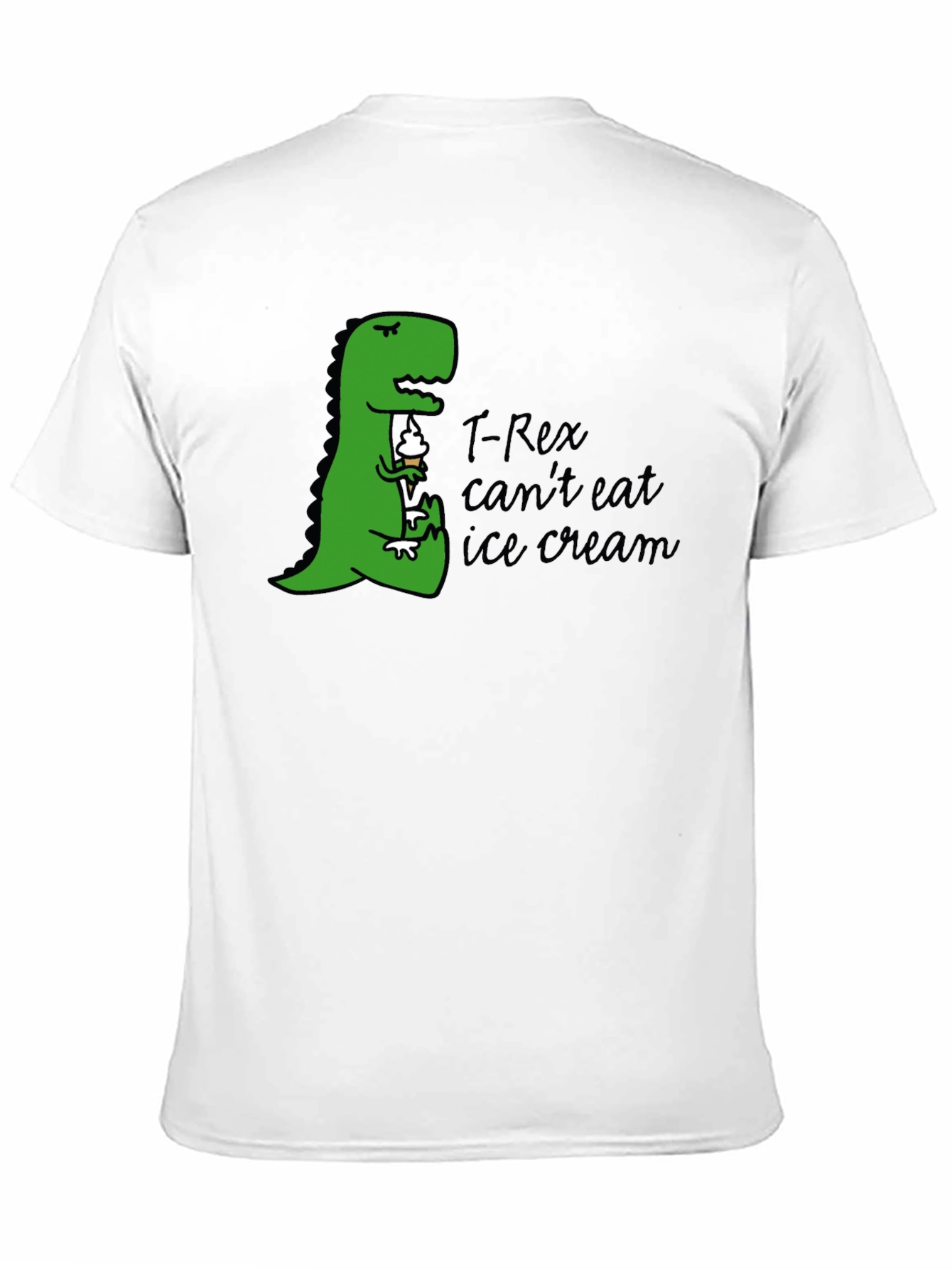 T-Rex Ice Cream Humor Graphic Tee