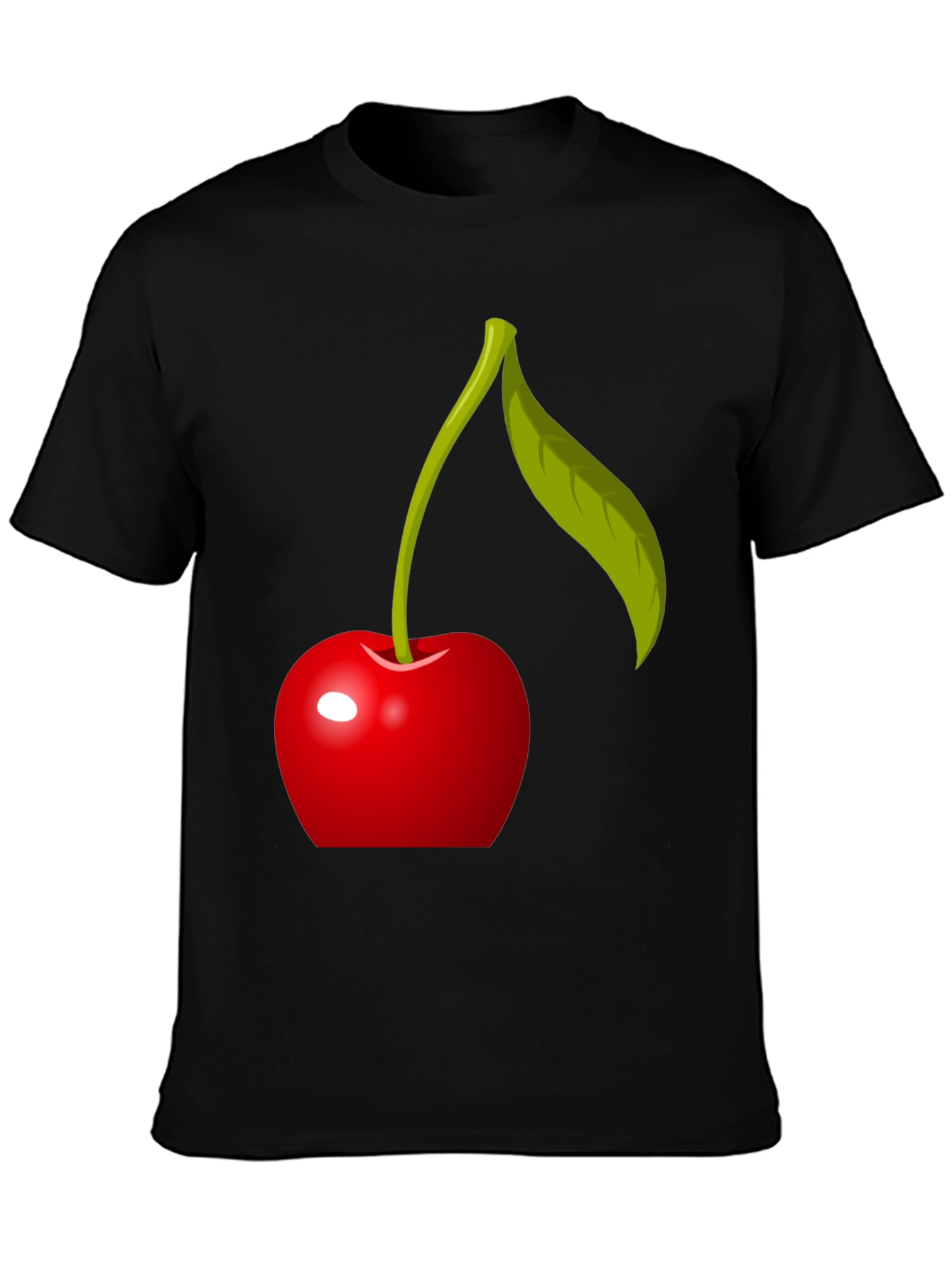 Cherry Graphic T-Shirt - Modern Fruit Design