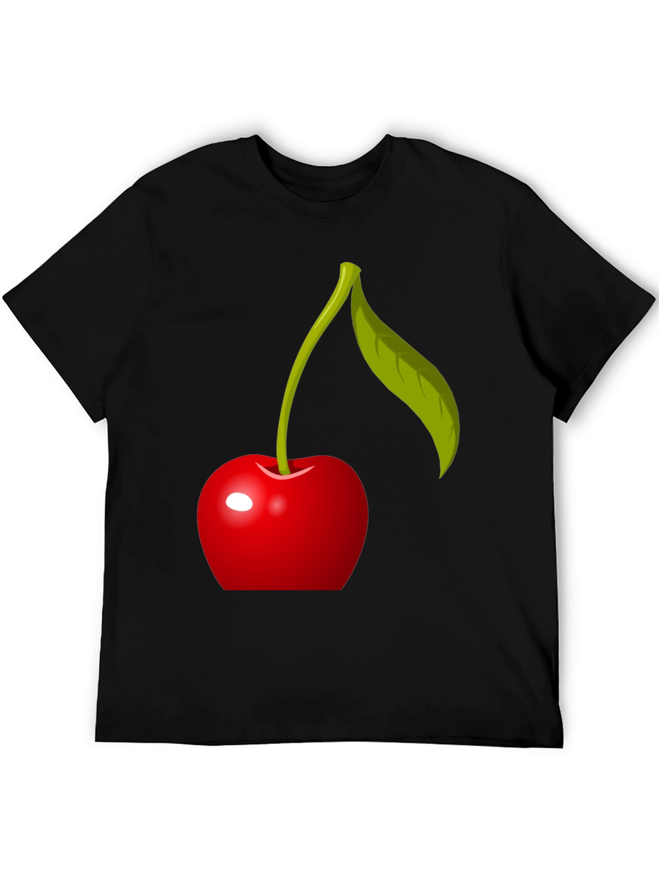 Cherry Graphic T-Shirt - Modern Fruit Design