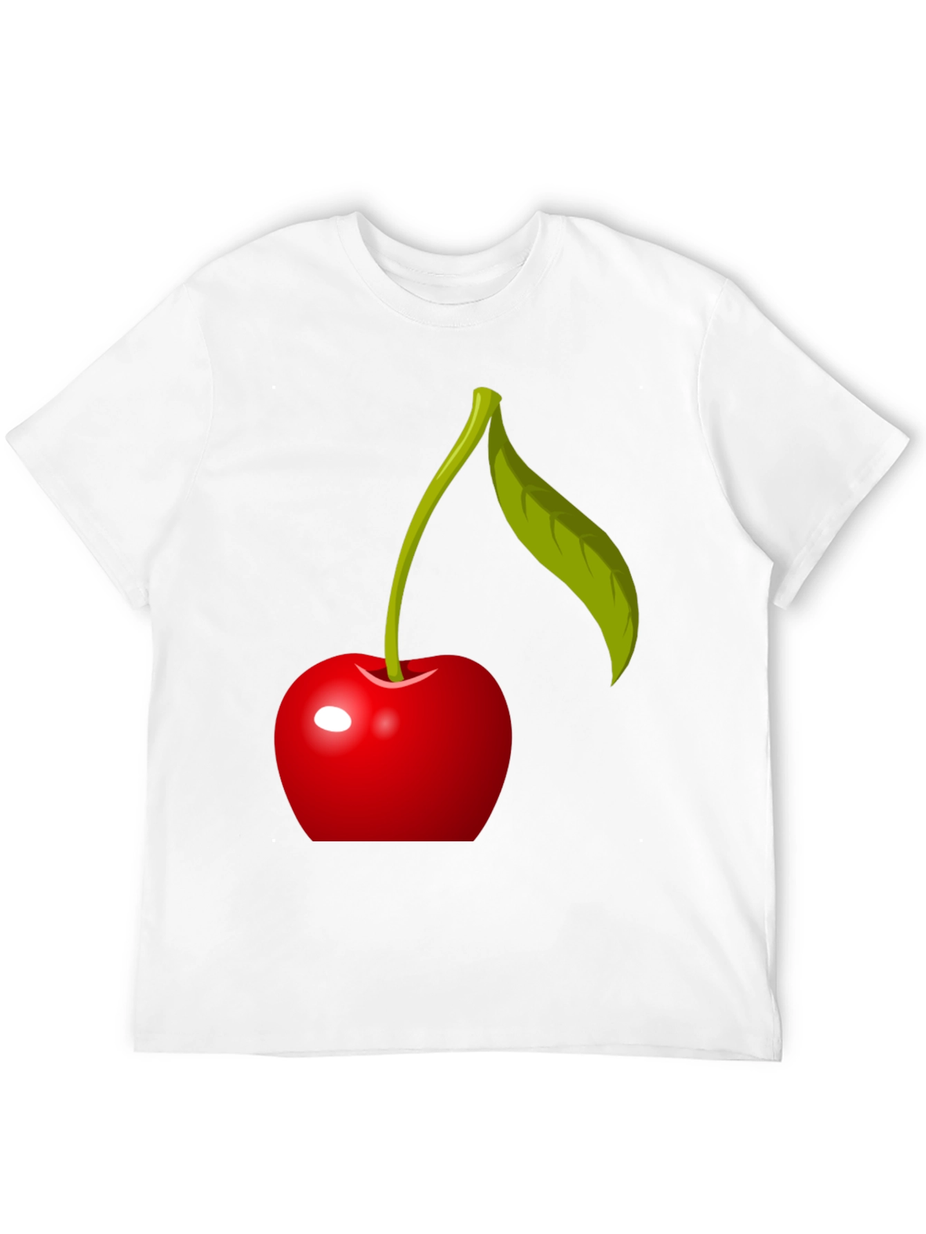 Cherry Graphic T-Shirt - Modern Fruit Design