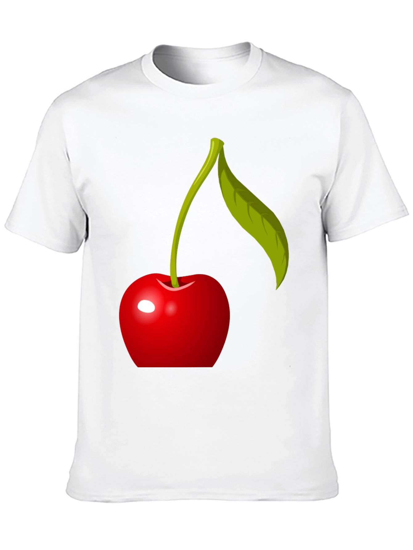 Cherry Graphic T-Shirt - Modern Fruit Design