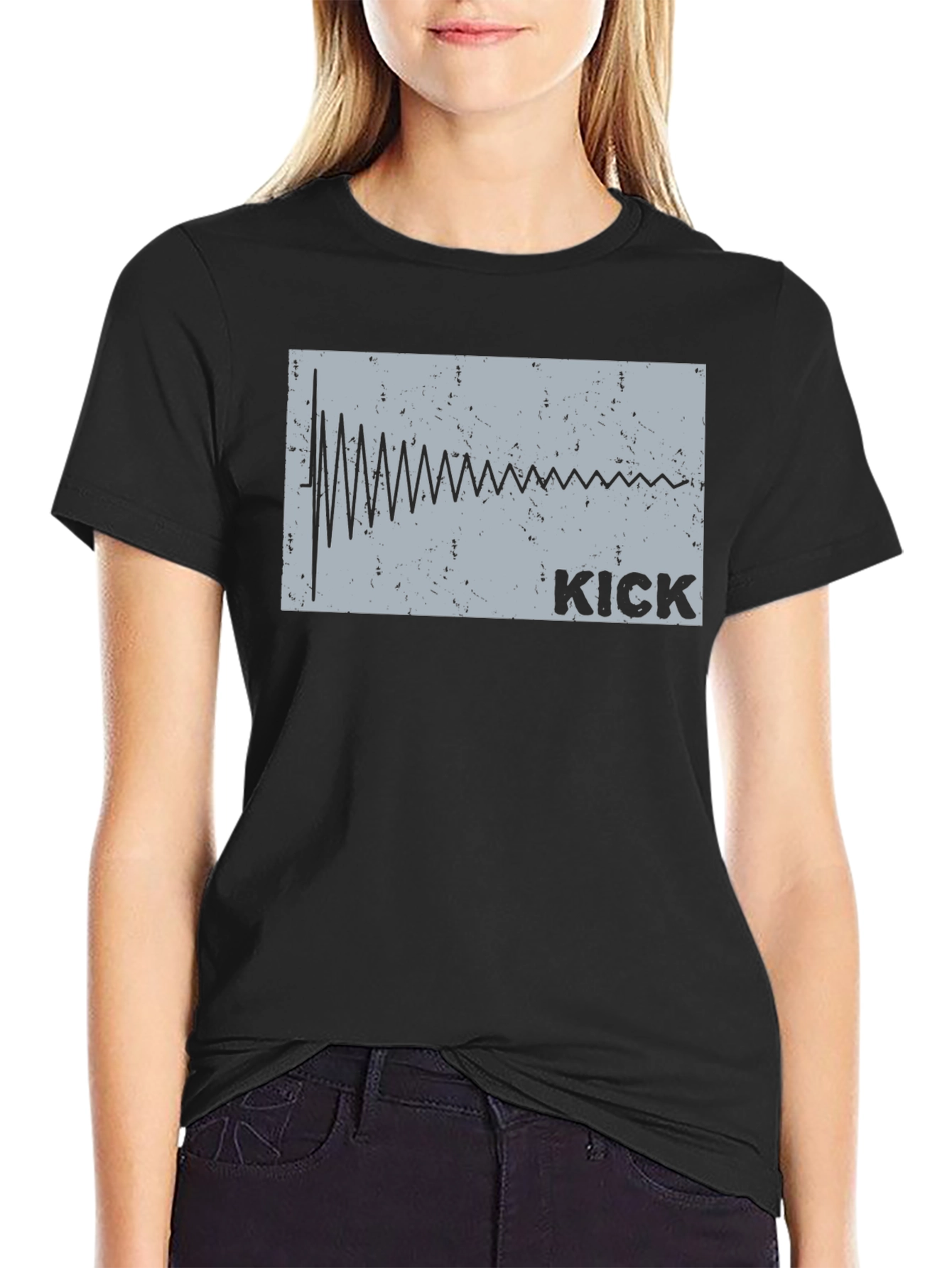 Kick Drum Waveform T-Shirt - Music Producer Tee