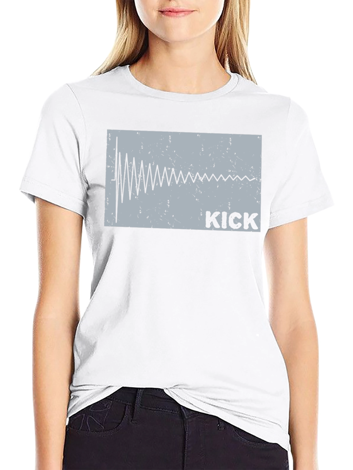 Kick Drum Waveform T-Shirt - Music Producer Tee