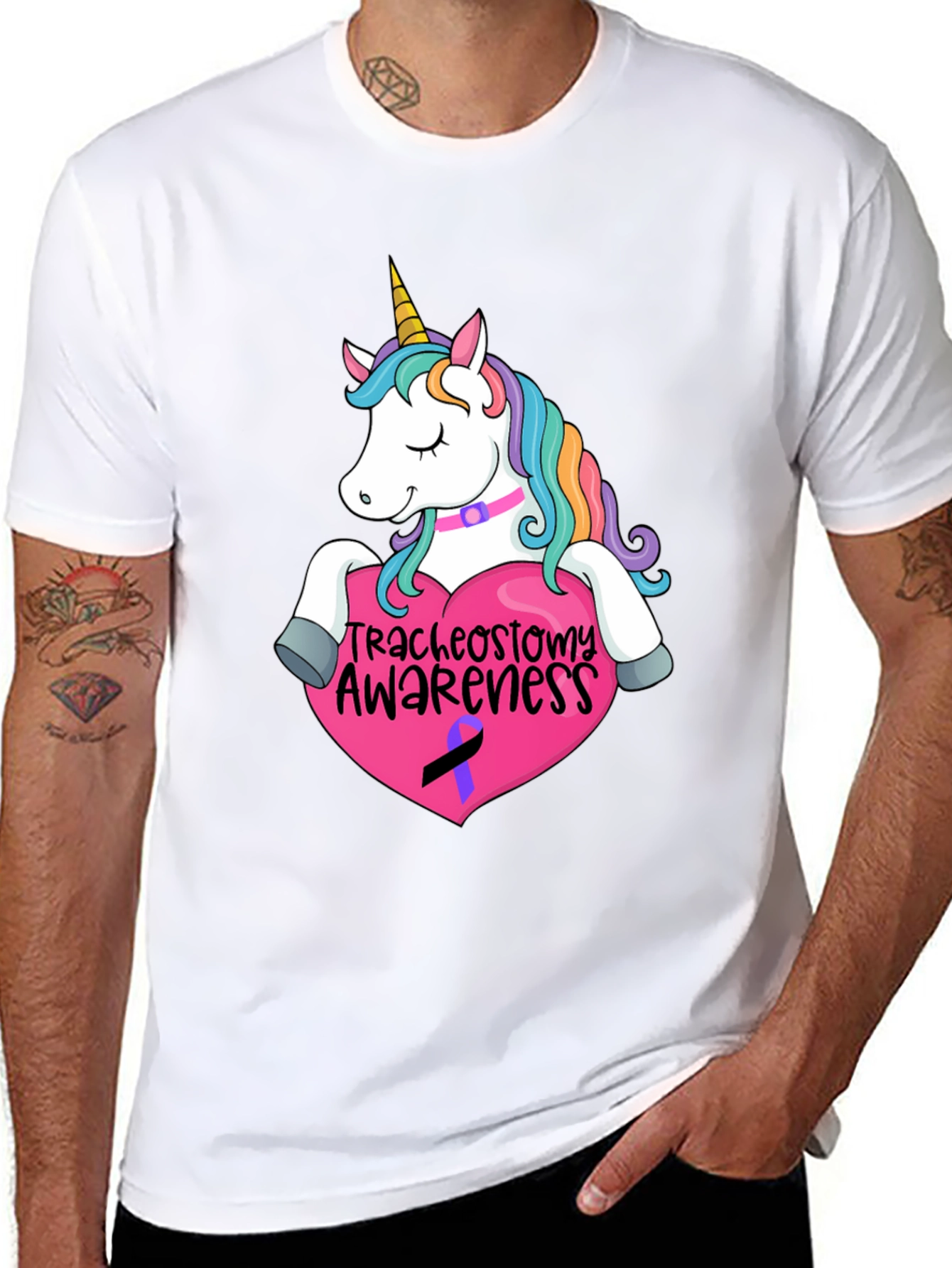 Unicorn Tracheostomy Awareness T-Shirt