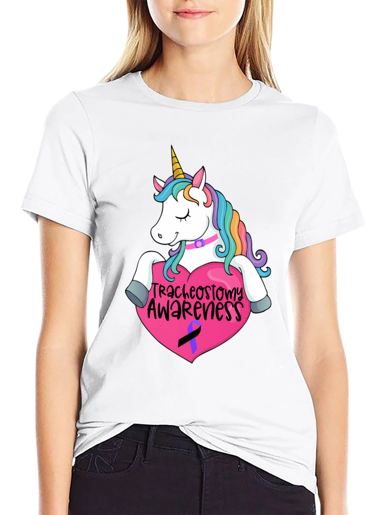 Unicorn Tracheostomy Awareness T-Shirt