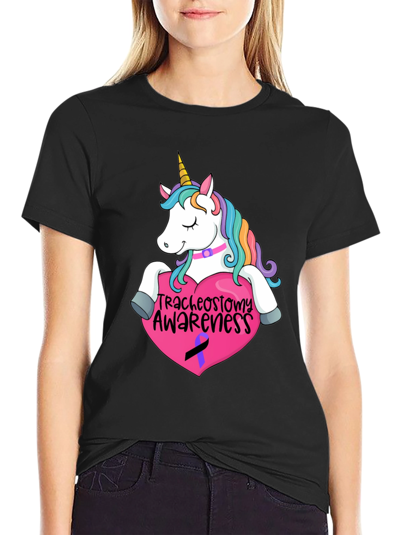 Unicorn Tracheostomy Awareness T-Shirt