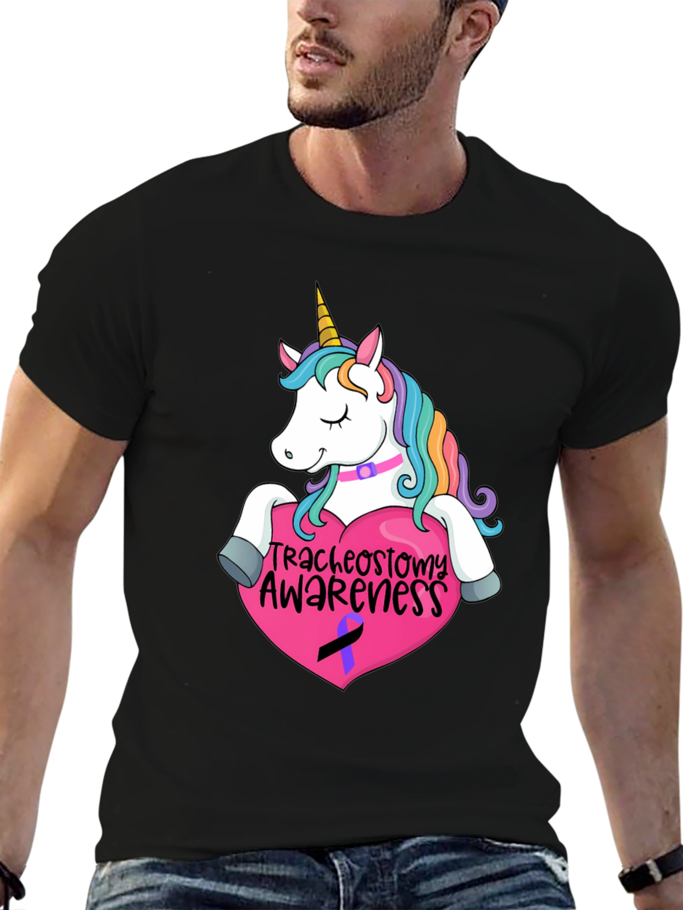 Unicorn Tracheostomy Awareness T-Shirt