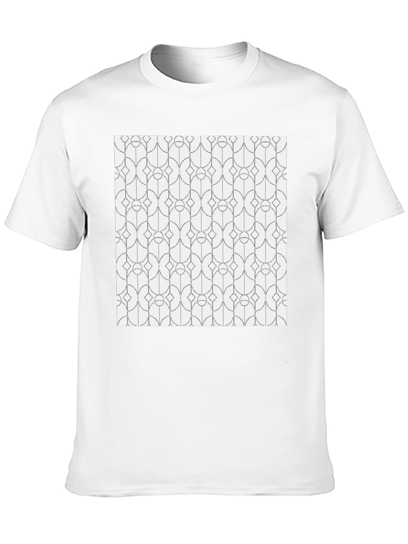 Geometric Pattern Tee - Modern Style