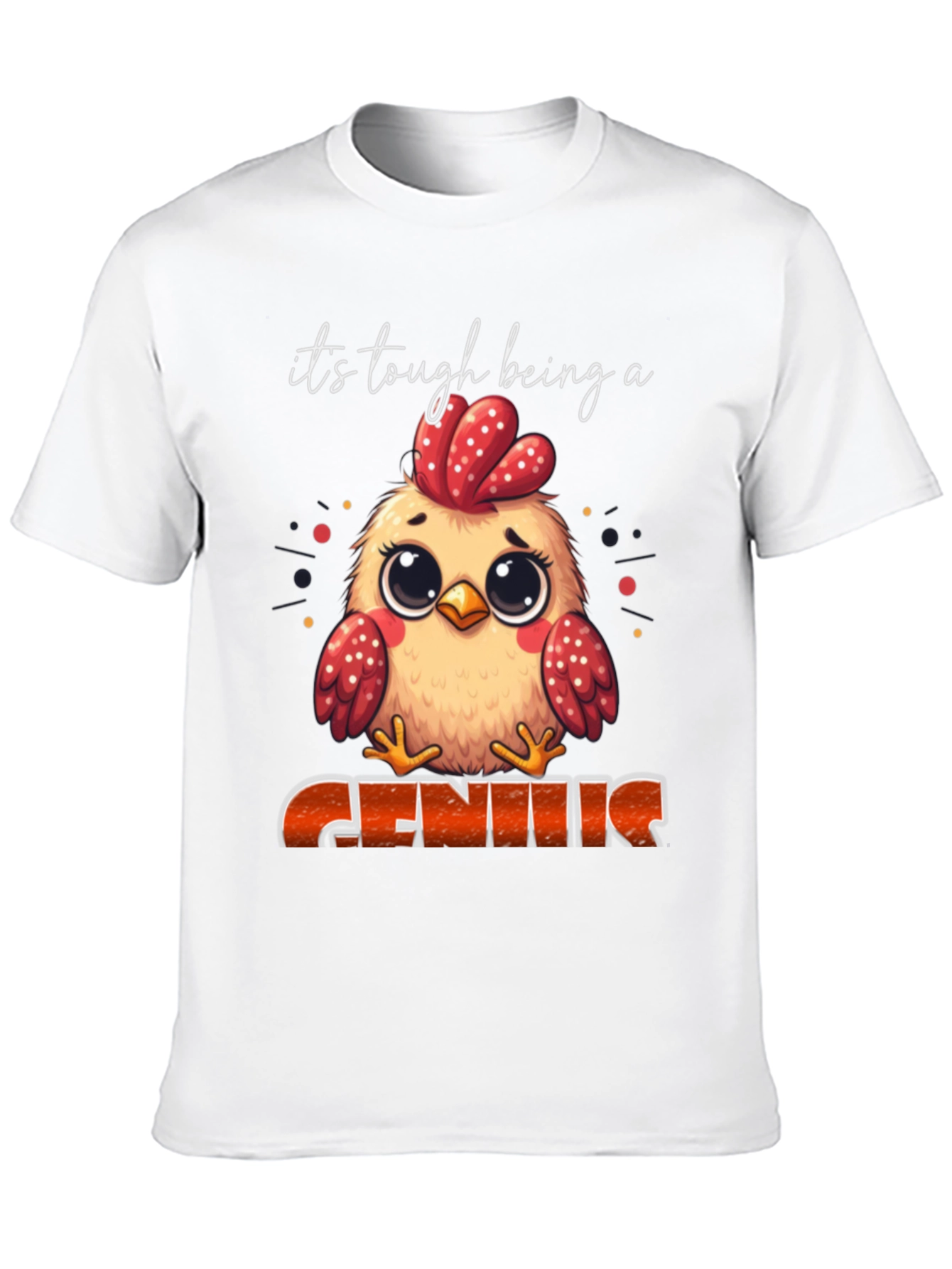 Its Tough Being A Genius Chicken T-Shirt