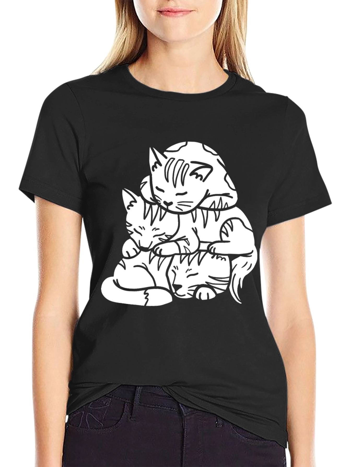Cute Cats Graphic T-Shirt