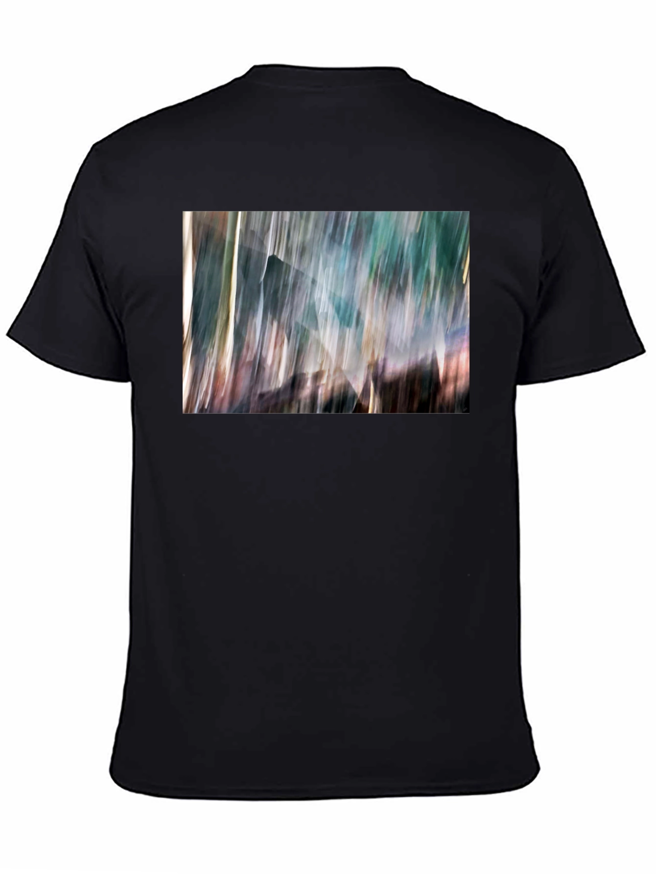 Abstract Print Black T-Shirt