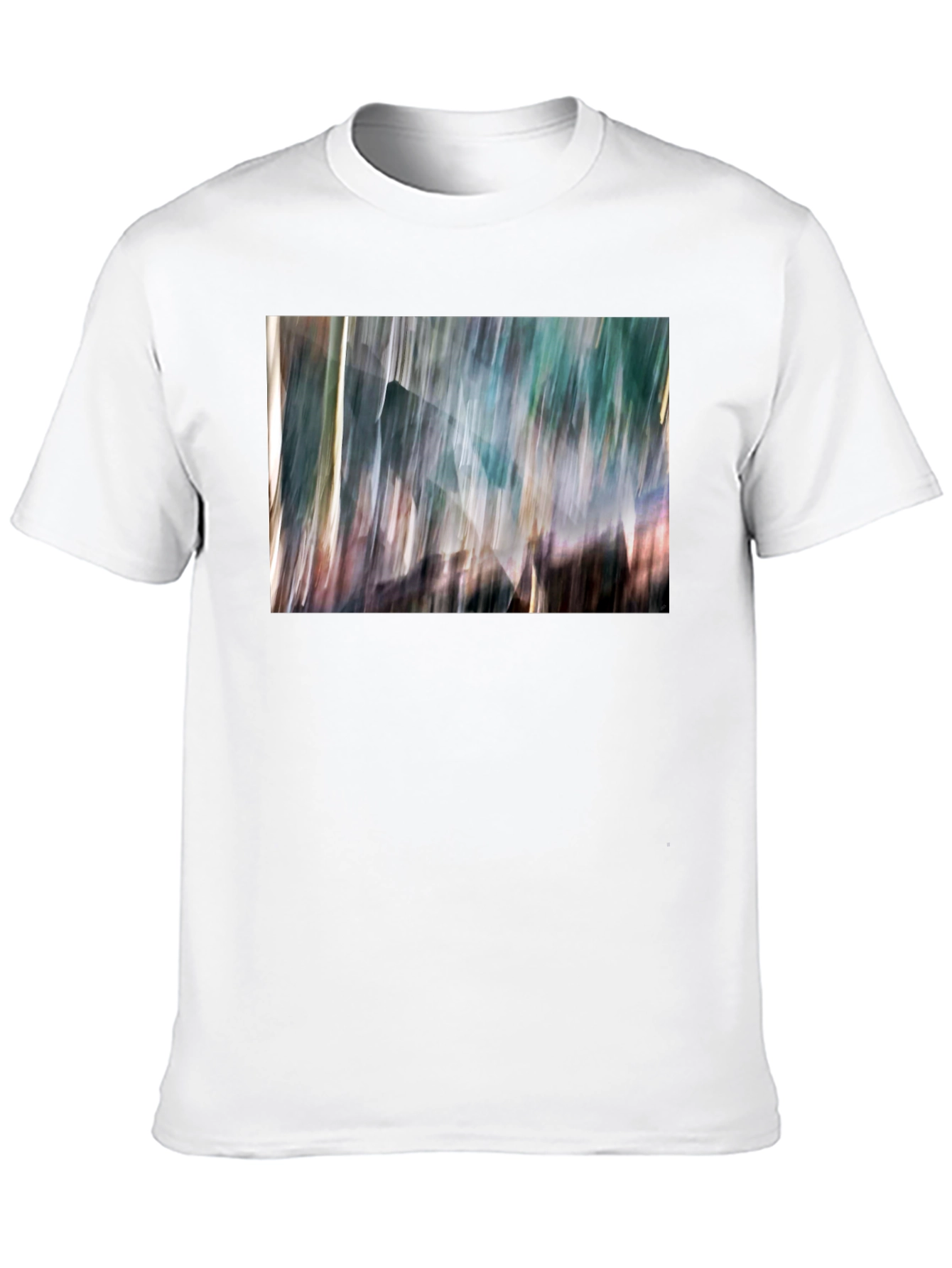 Abstract Print Black T-Shirt