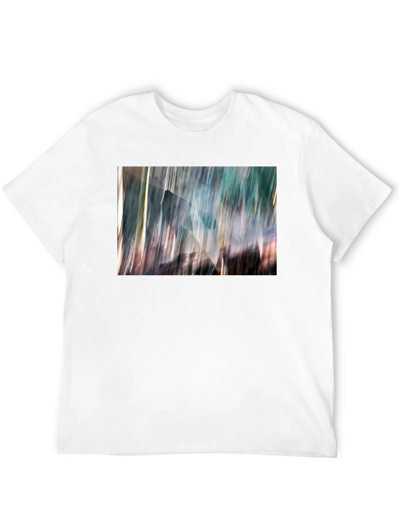 Abstract Print Black T-Shirt