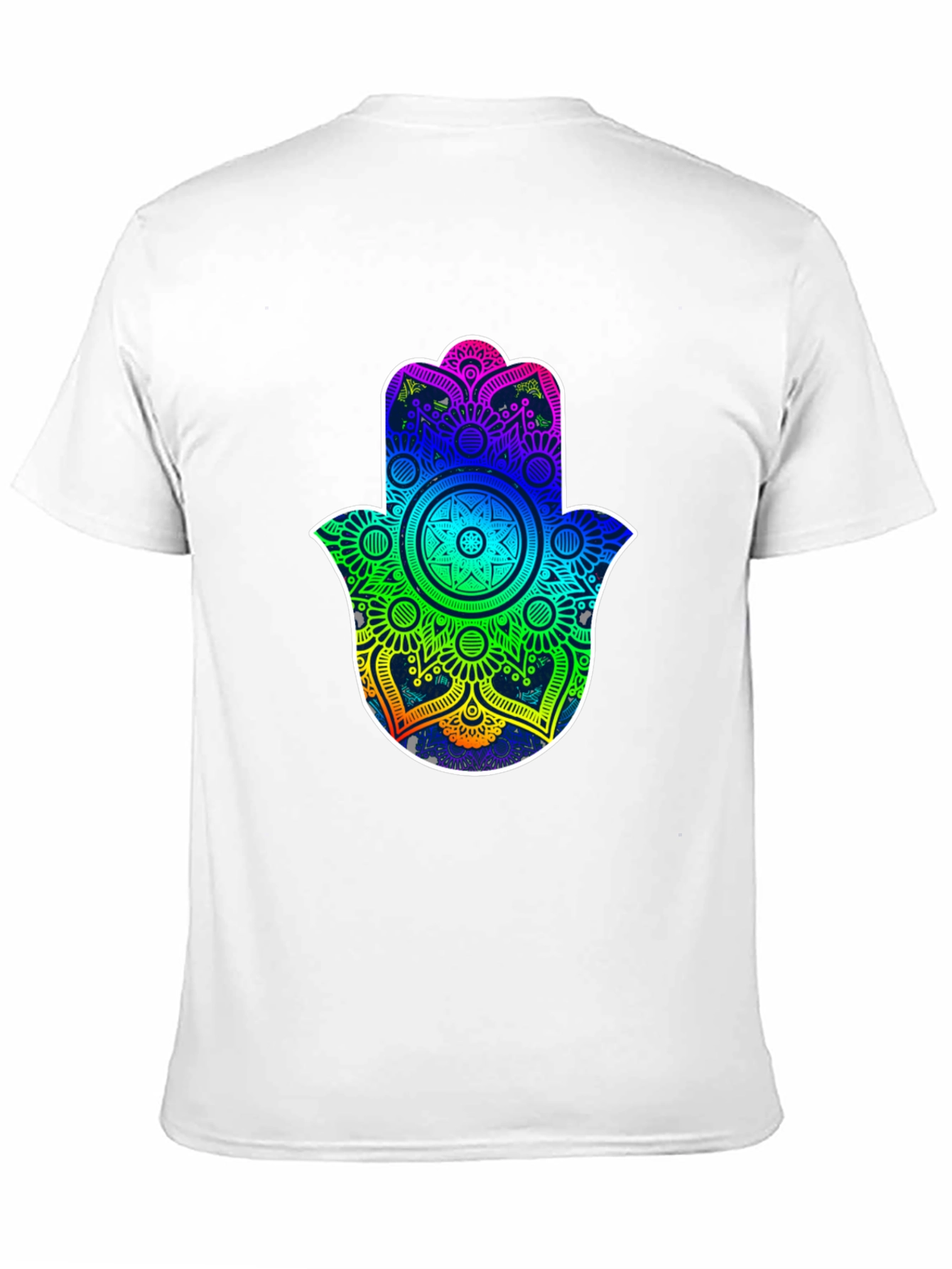 Rainbow Hamsa Hand Graphic Tee