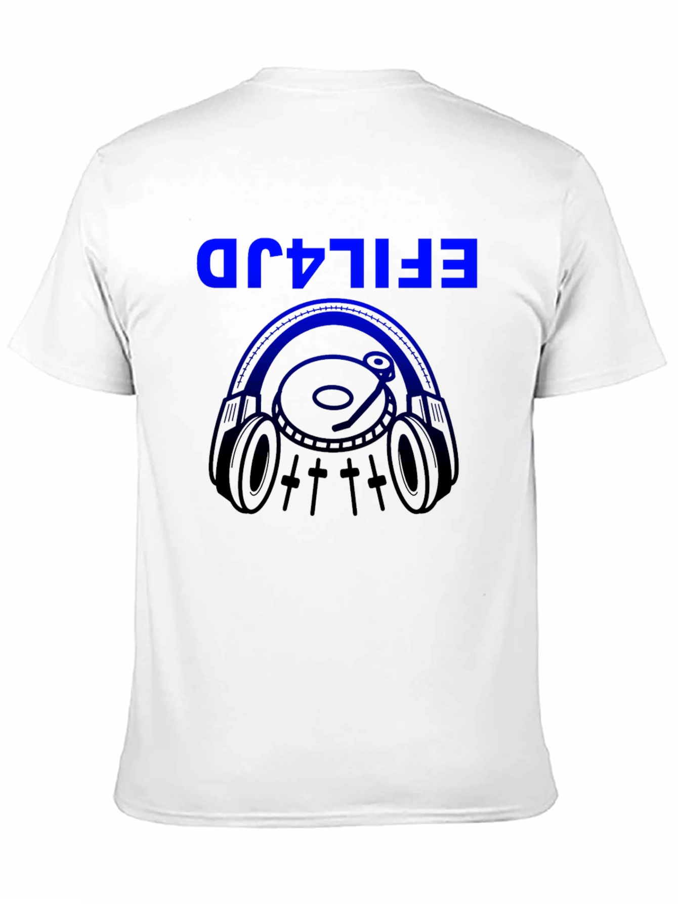 DJ Headphones Graphic T-Shirt - Black
