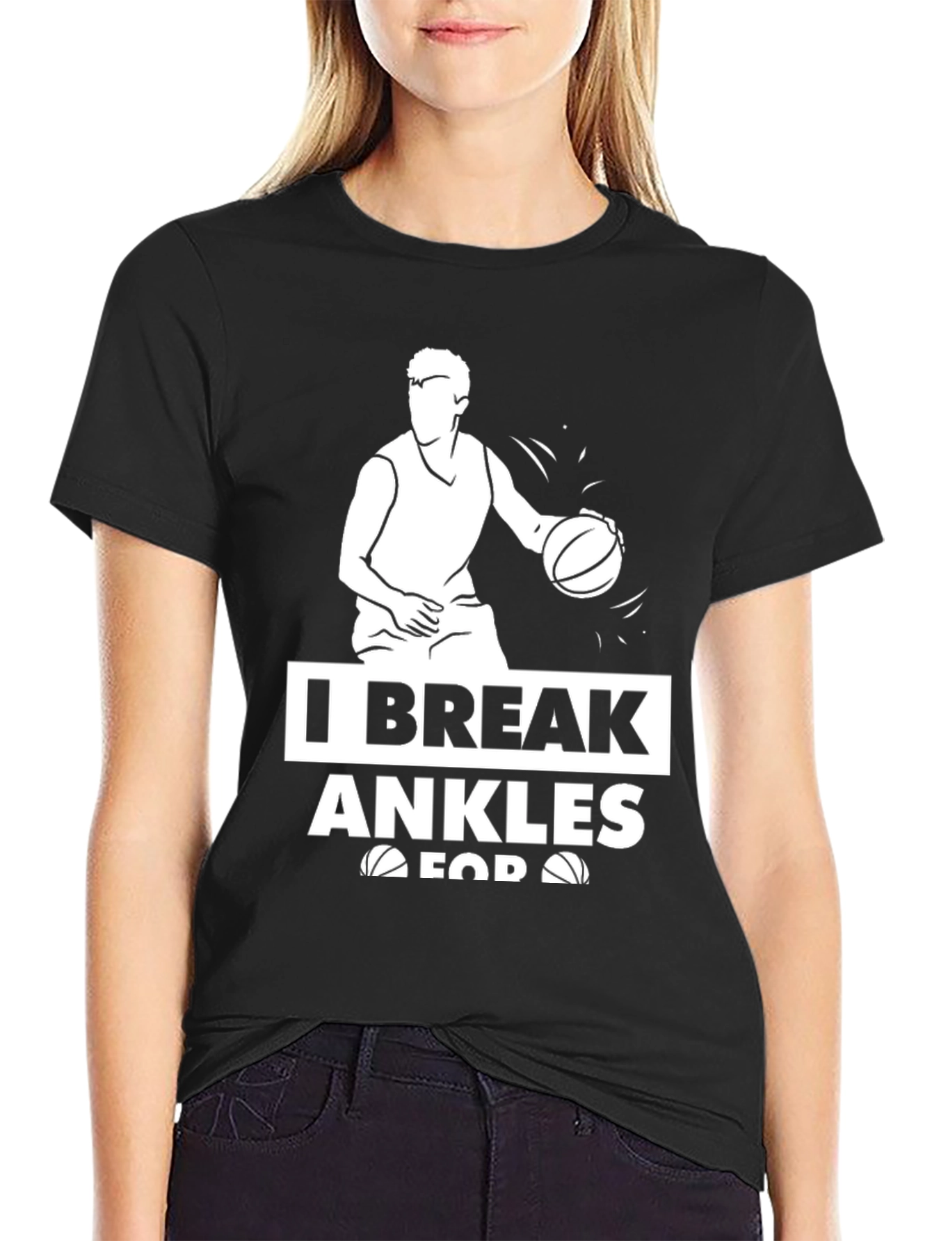 I Break Ankles T-Shirt Basketball Graphic
