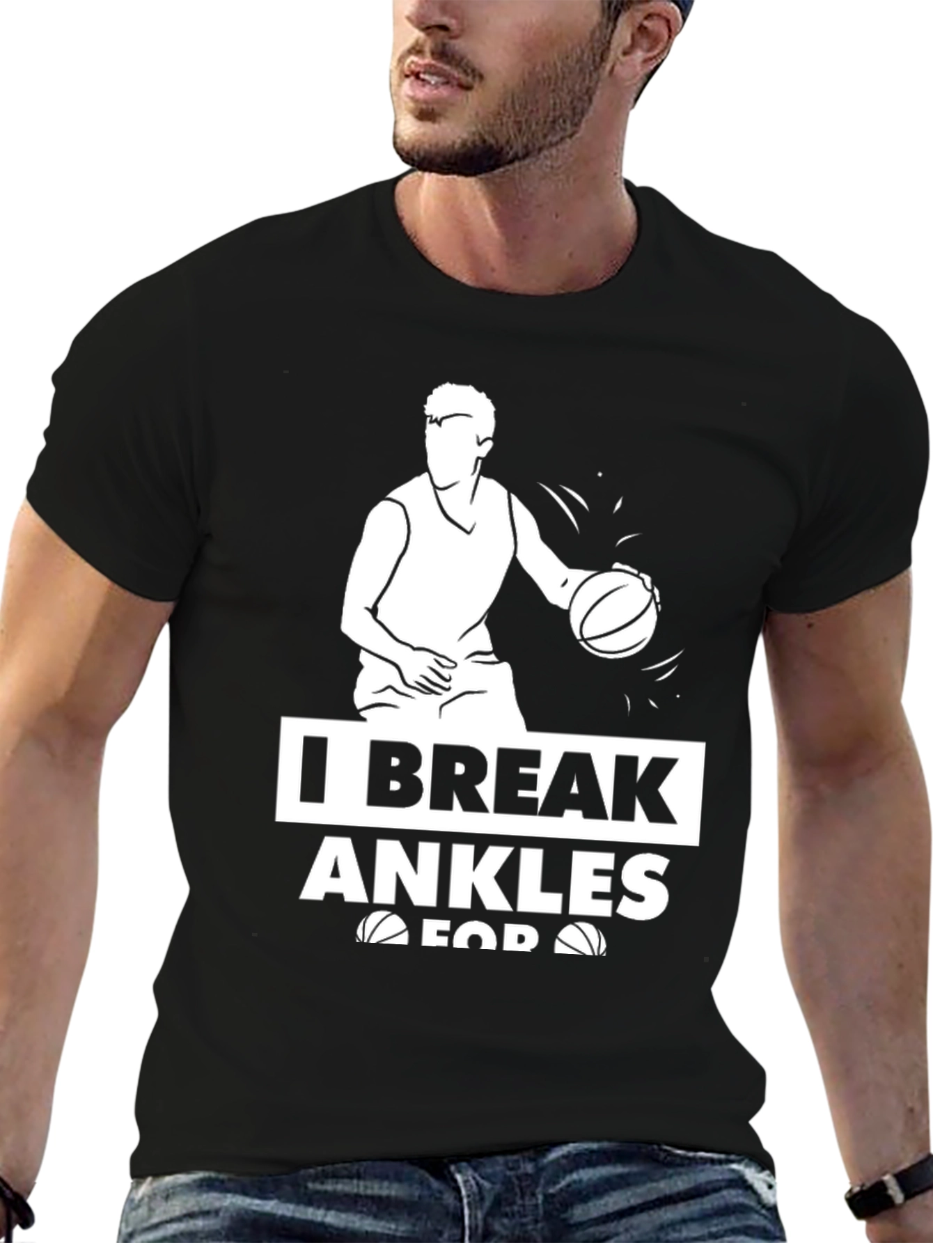 I Break Ankles T-Shirt Basketball Graphic