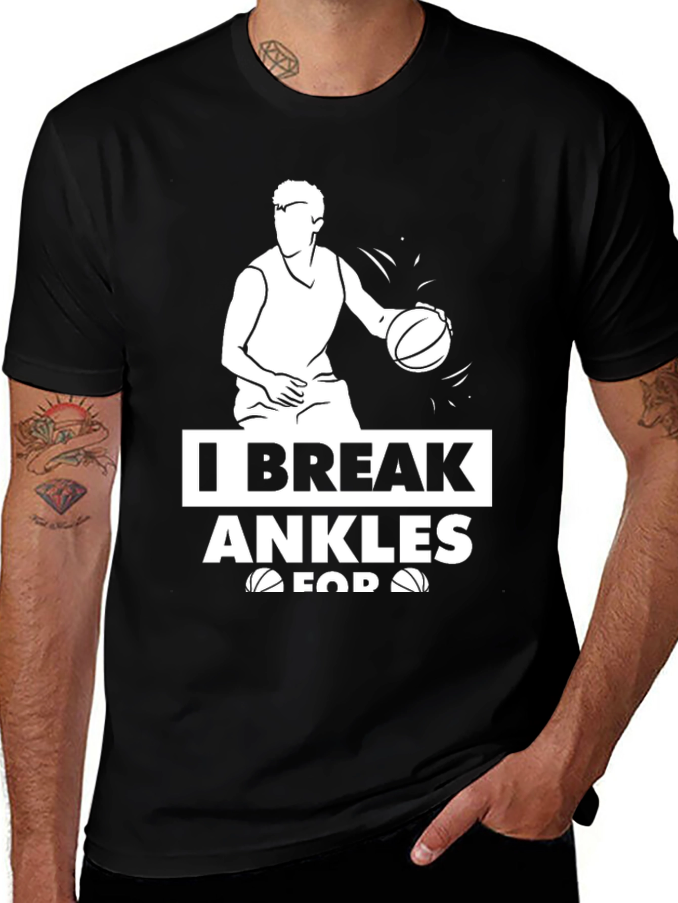 I Break Ankles T-Shirt Basketball Graphic