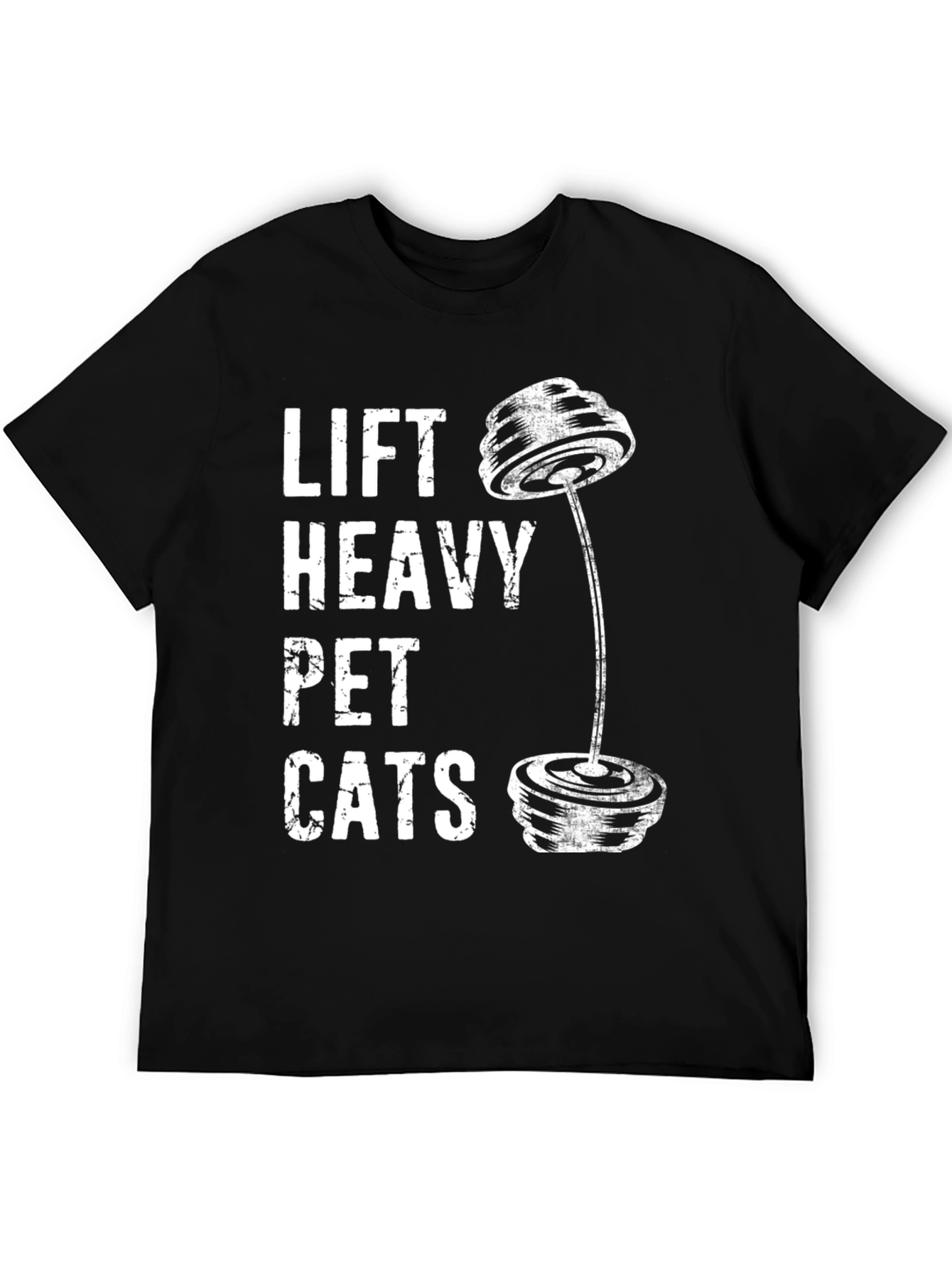 Lift Heavy Pet Cats Graphic T-Shirt