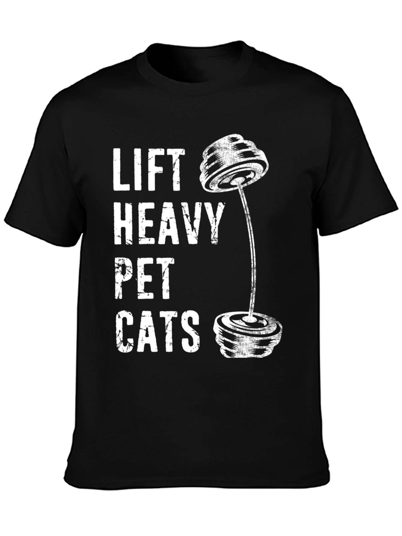 Lift Heavy Pet Cats Graphic T-Shirt