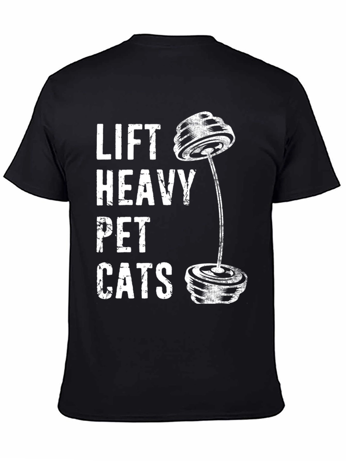 Lift Heavy Pet Cats Graphic T-Shirt