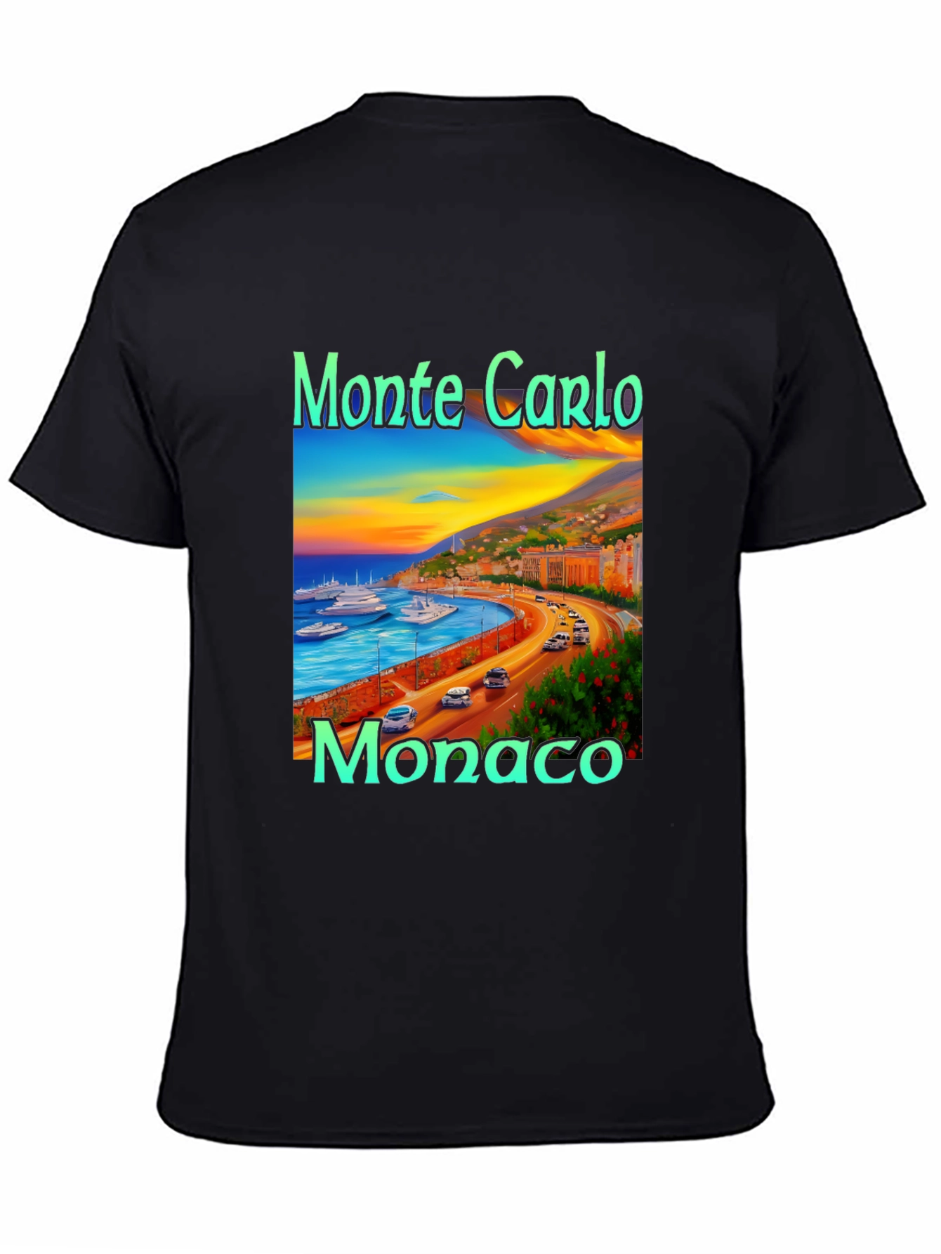 Monte Carlo Monaco Graphic T-Shirt