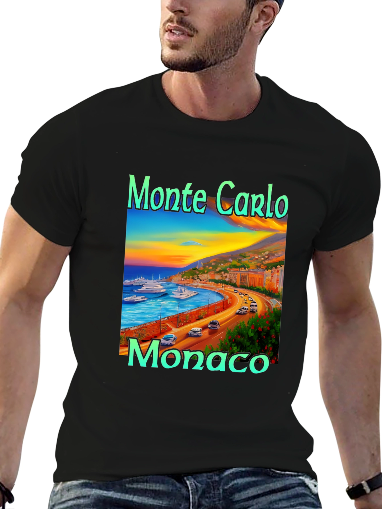 Monte Carlo Monaco Graphic T-Shirt