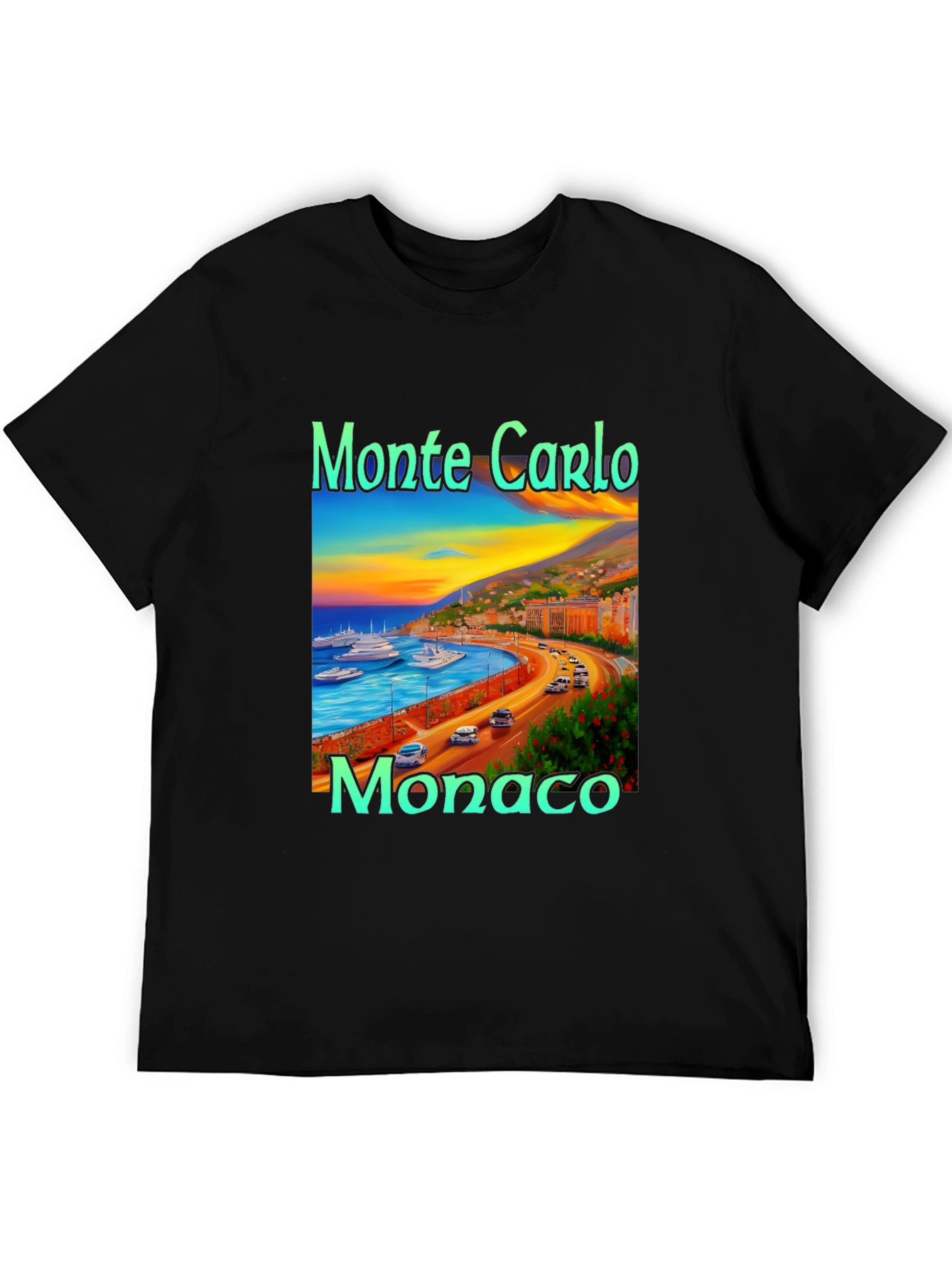 Monte Carlo Monaco Graphic T-Shirt