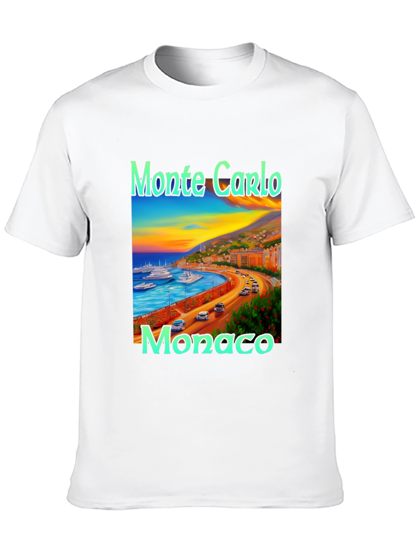 Monte Carlo Monaco Graphic T-Shirt