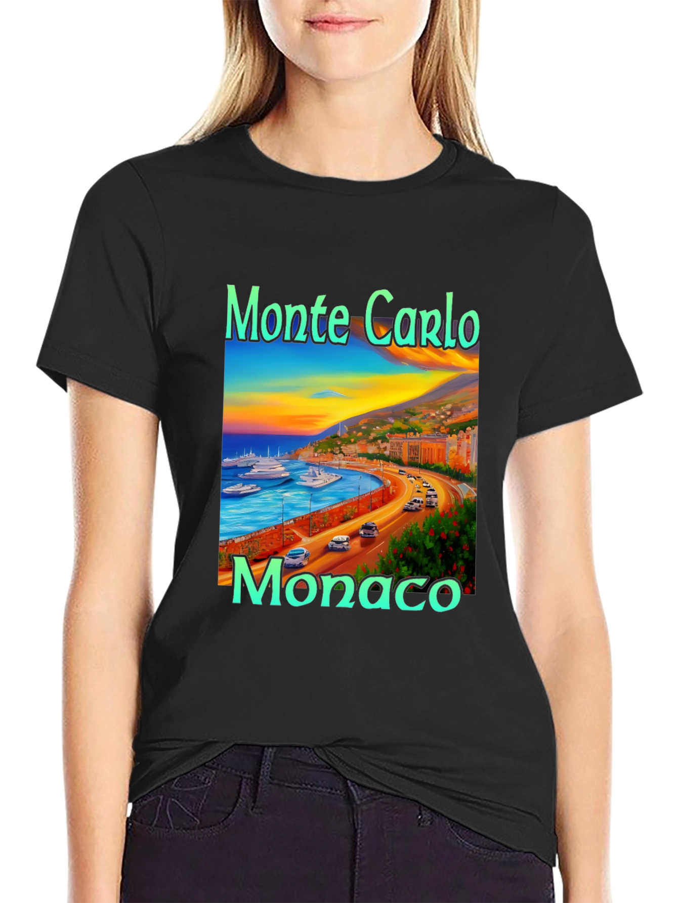 Monte Carlo Monaco Graphic T-Shirt
