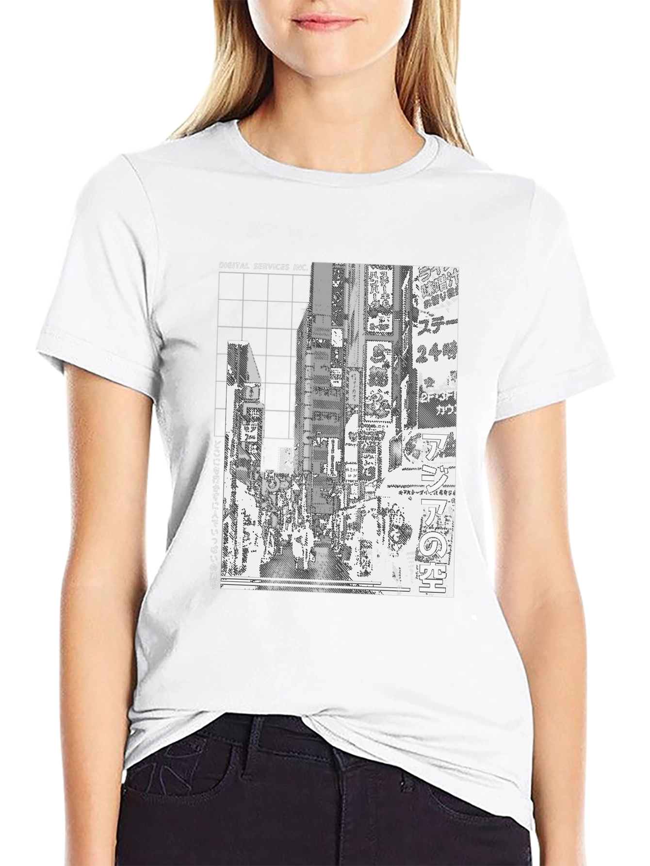 Digital Services Inc. T-Shirt Black Graphic Tee